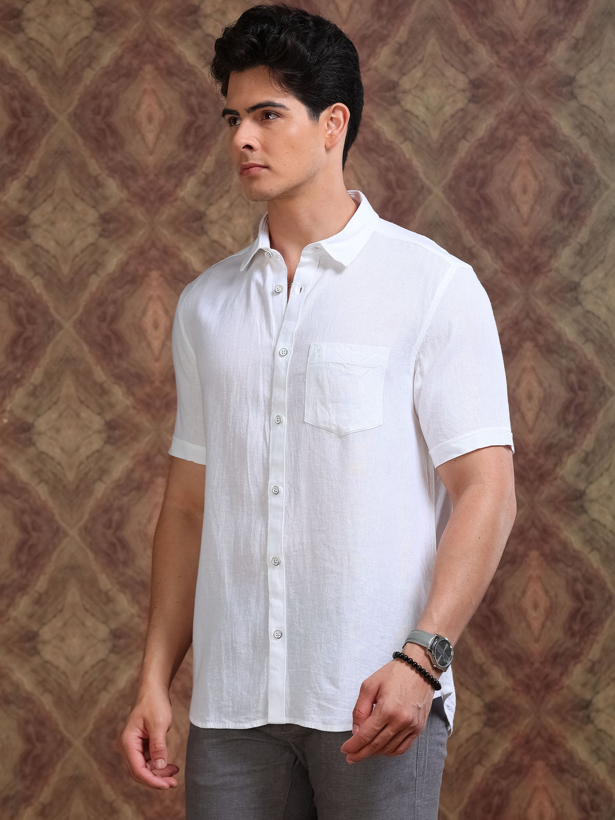 MEN'S SNOW SOLID SLIM FIT SHIRT
