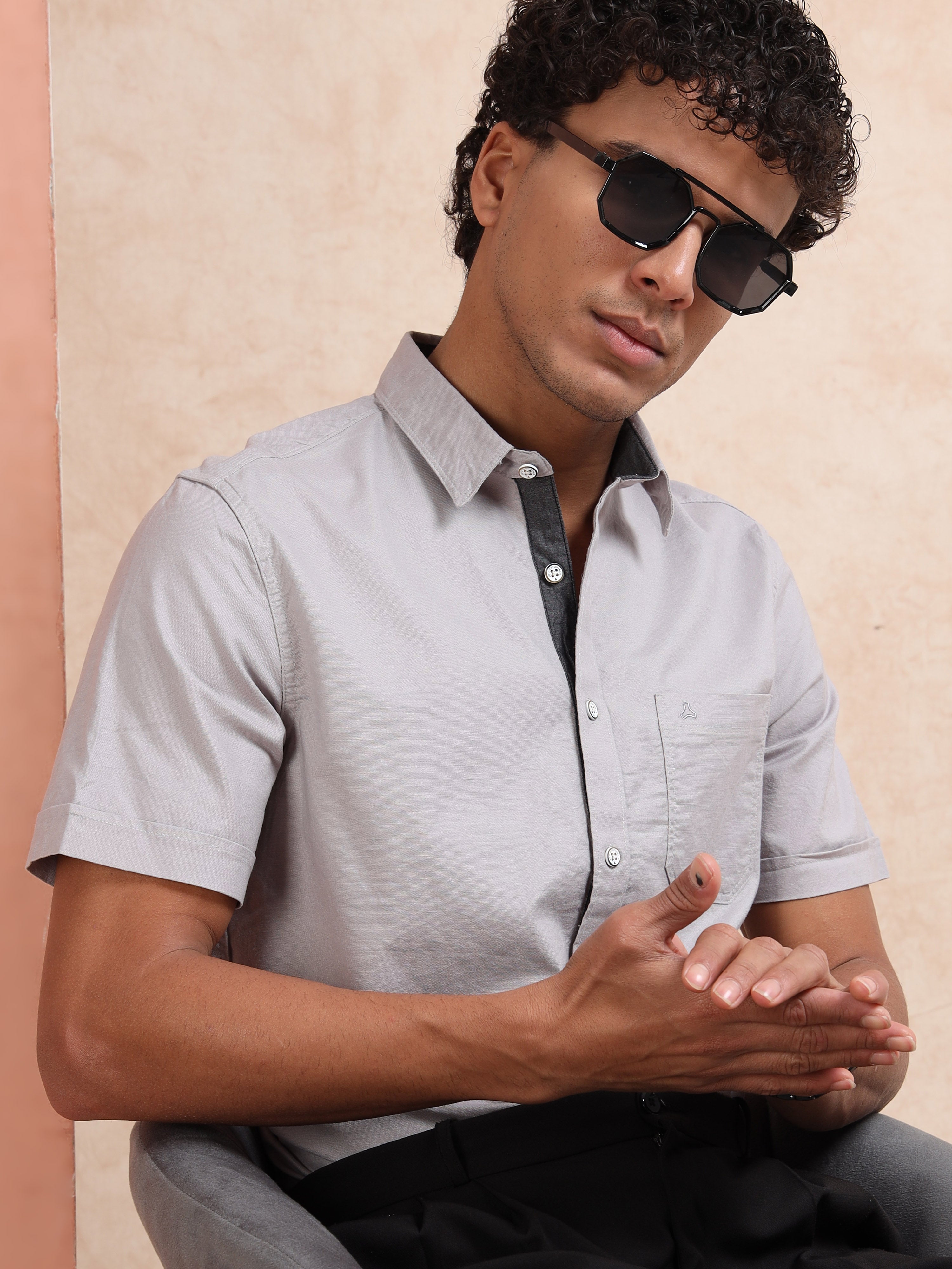 MEN'S MUDDY SOLID SLIM FIT SHIRT