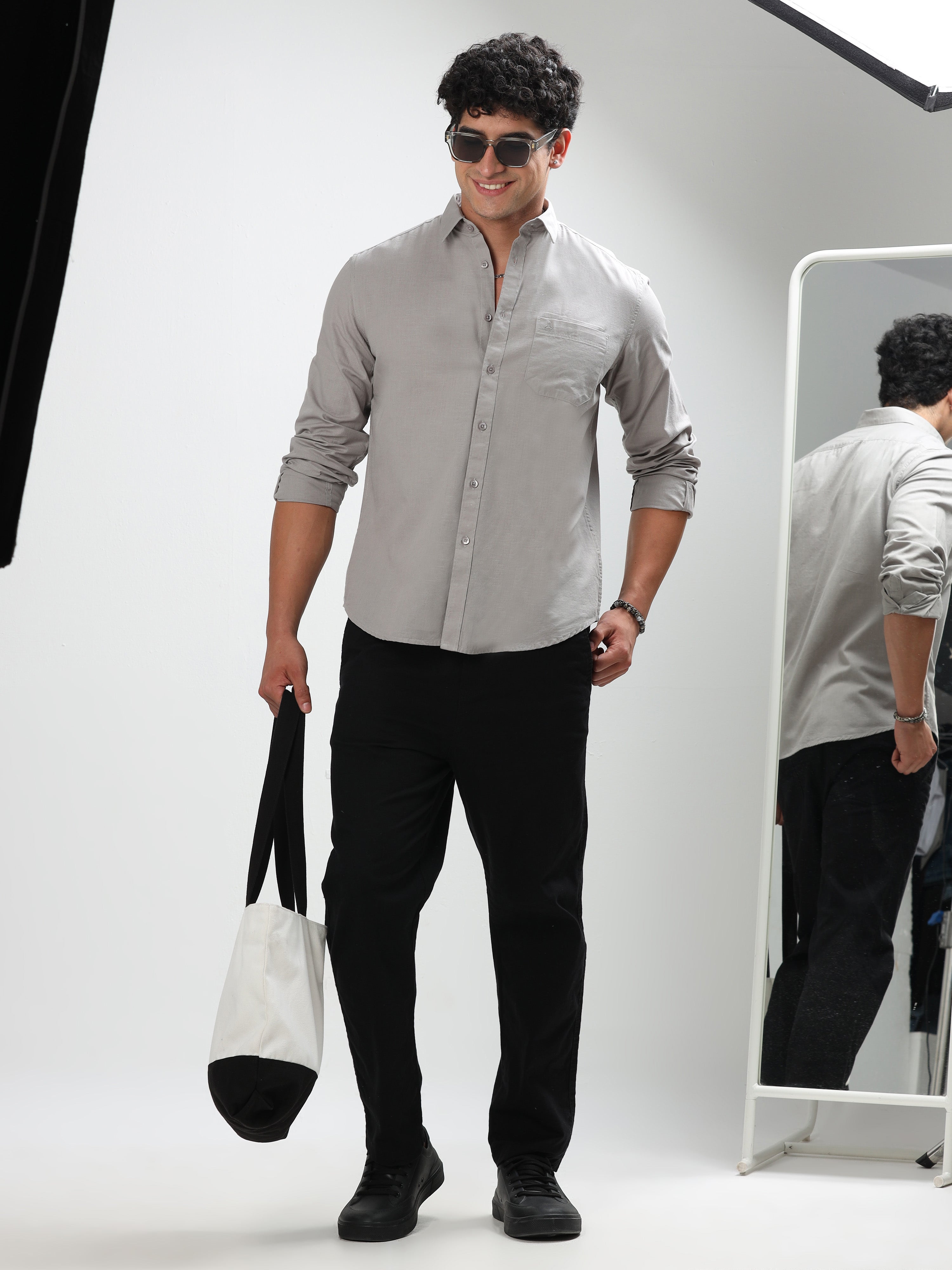 MEN'S MUDDY SOLID SLIM FIT SHIRT