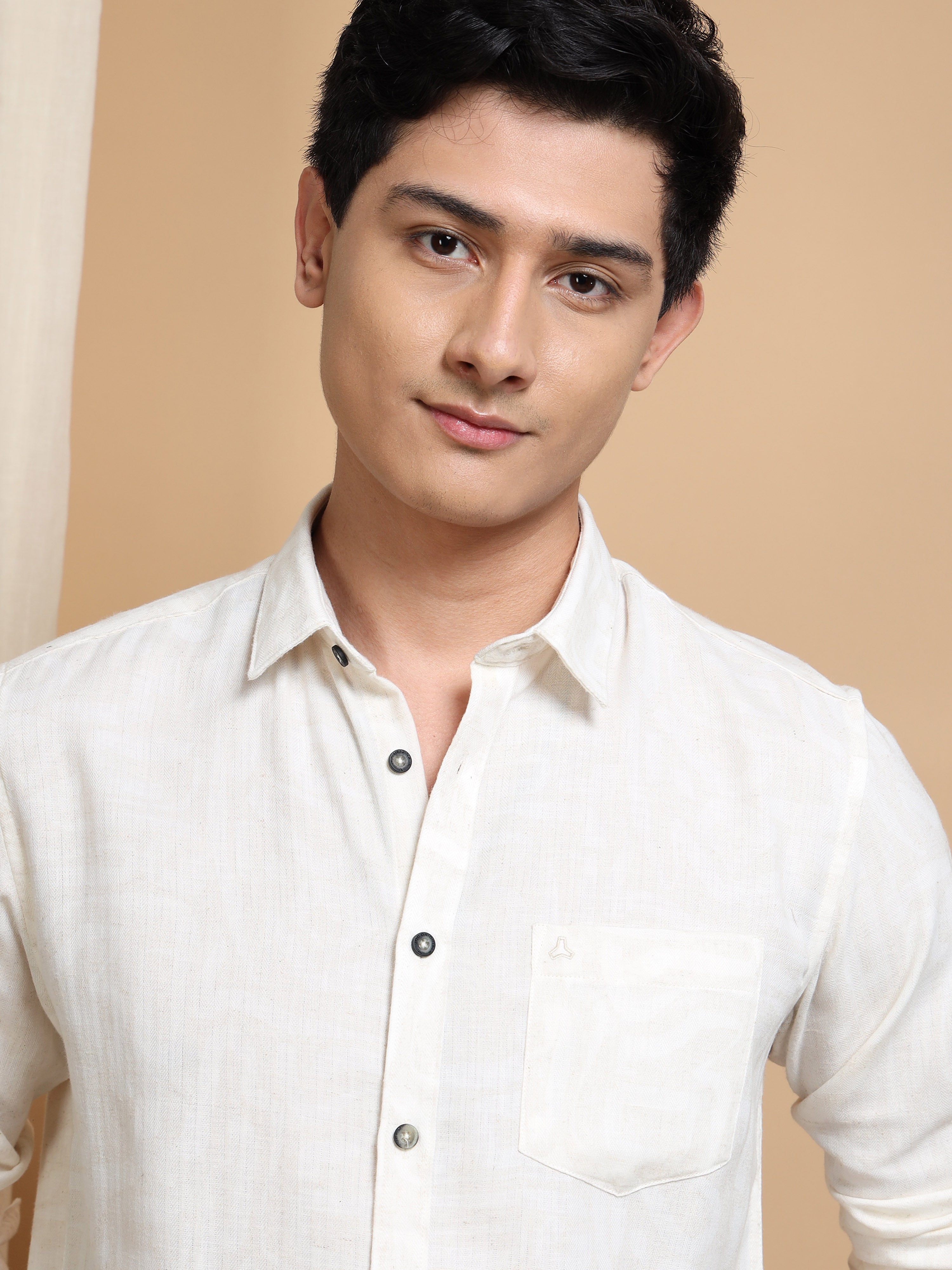 MEN'S NATURAL PRINT SLIM FIT SHIRT