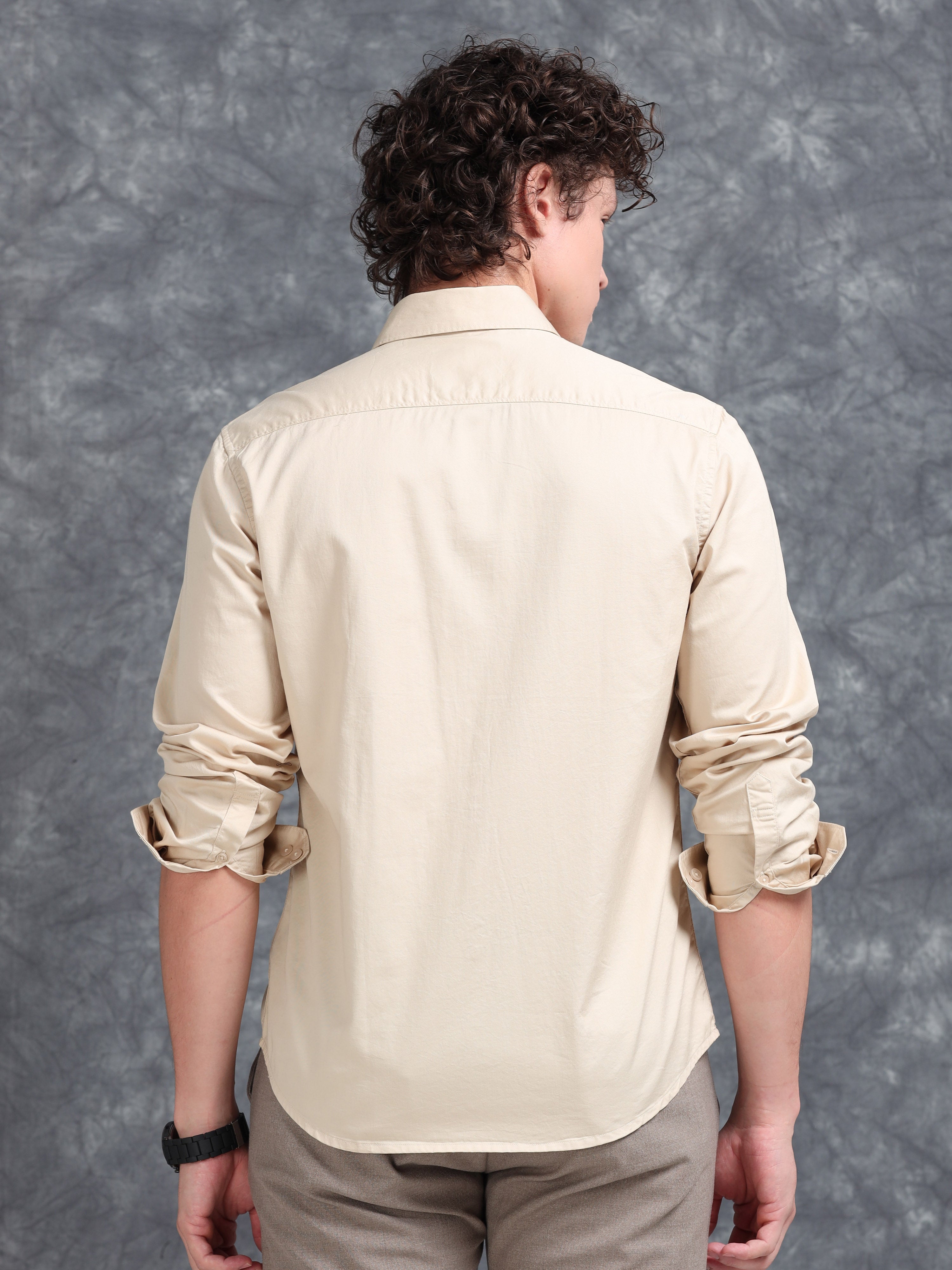 MEN'S SANDEL SOLID SLIM FIT SHIRT