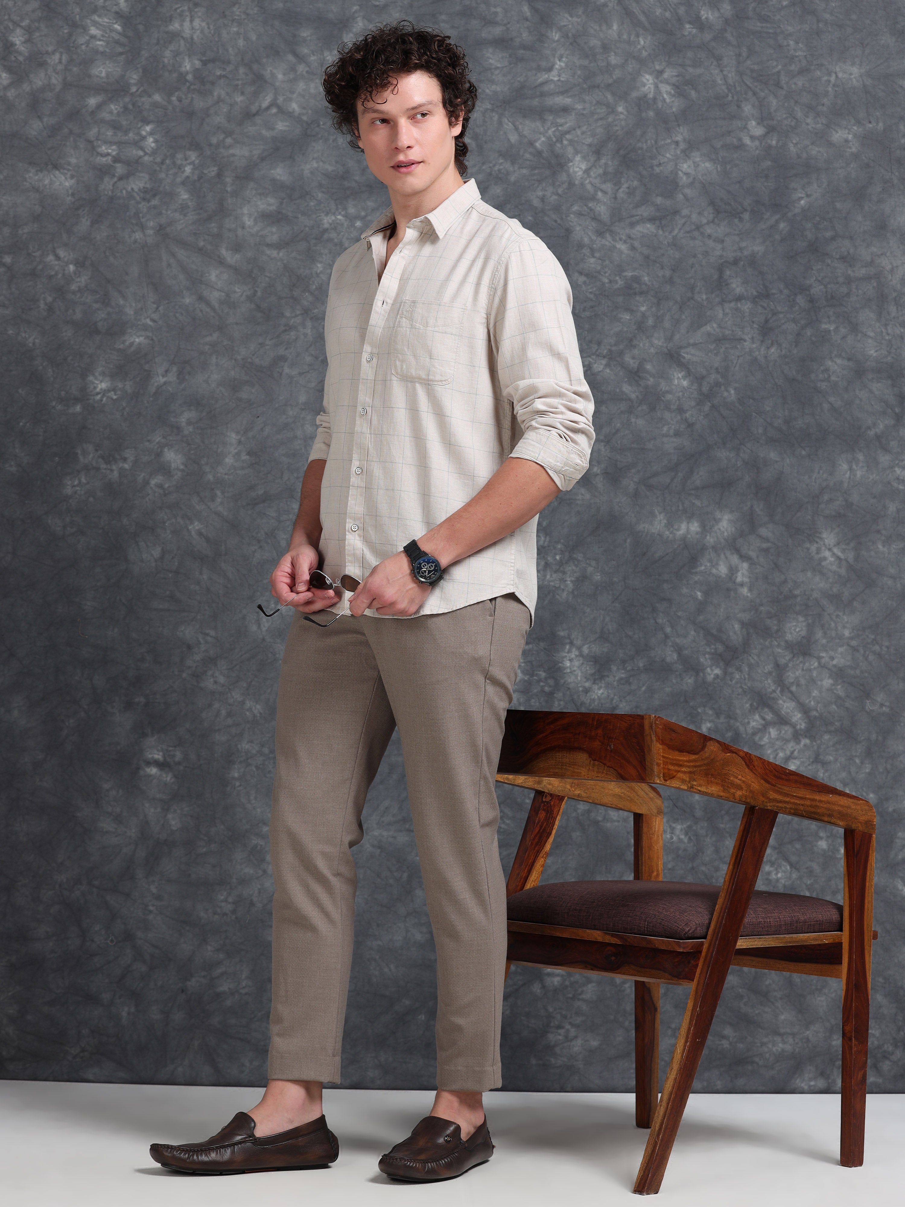 MEN'S SANDEL CHECKS SLIM FIT SHIRT