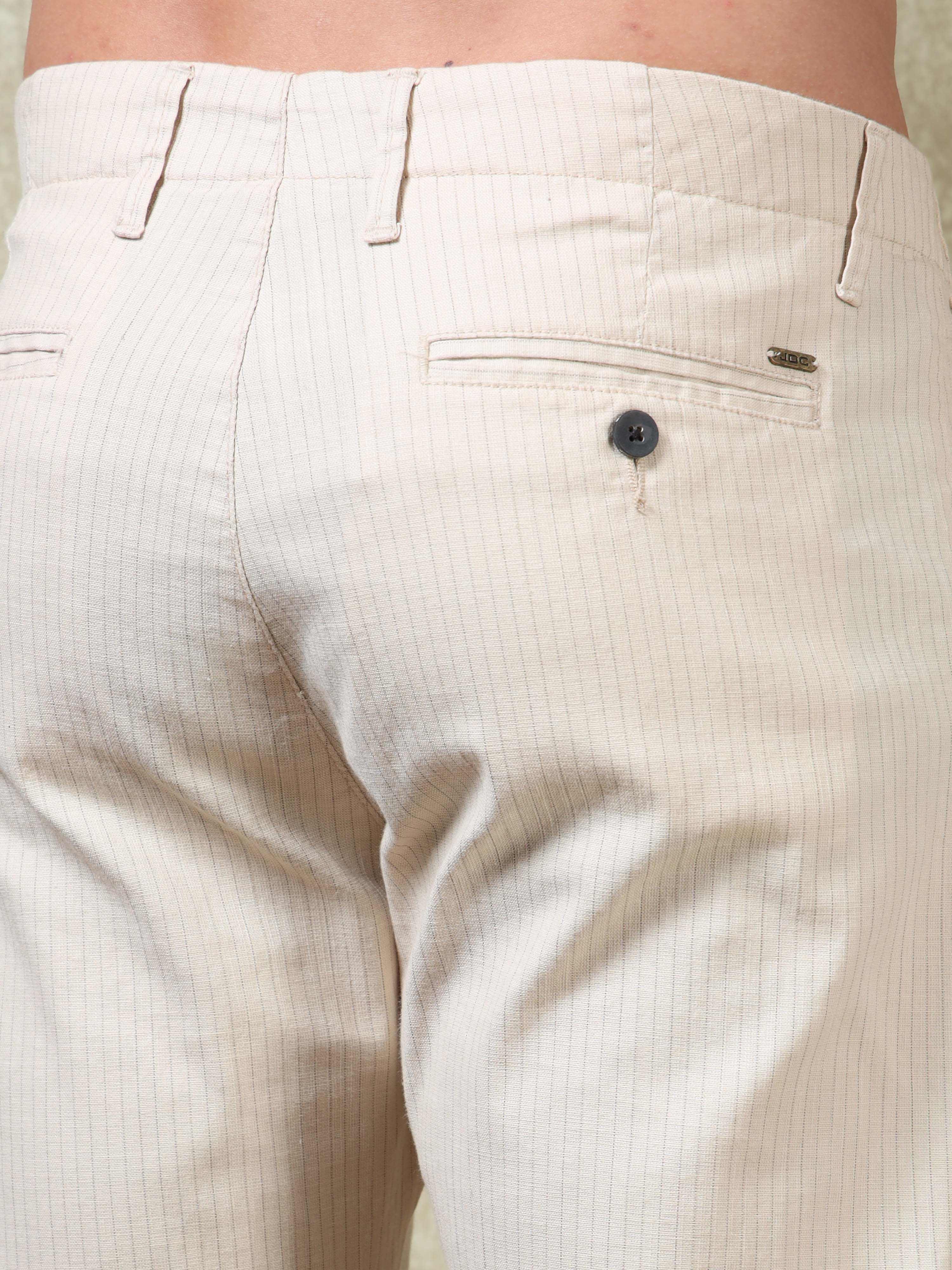 MEN'S FAWN STRIPES SLIM FIT TROUSER