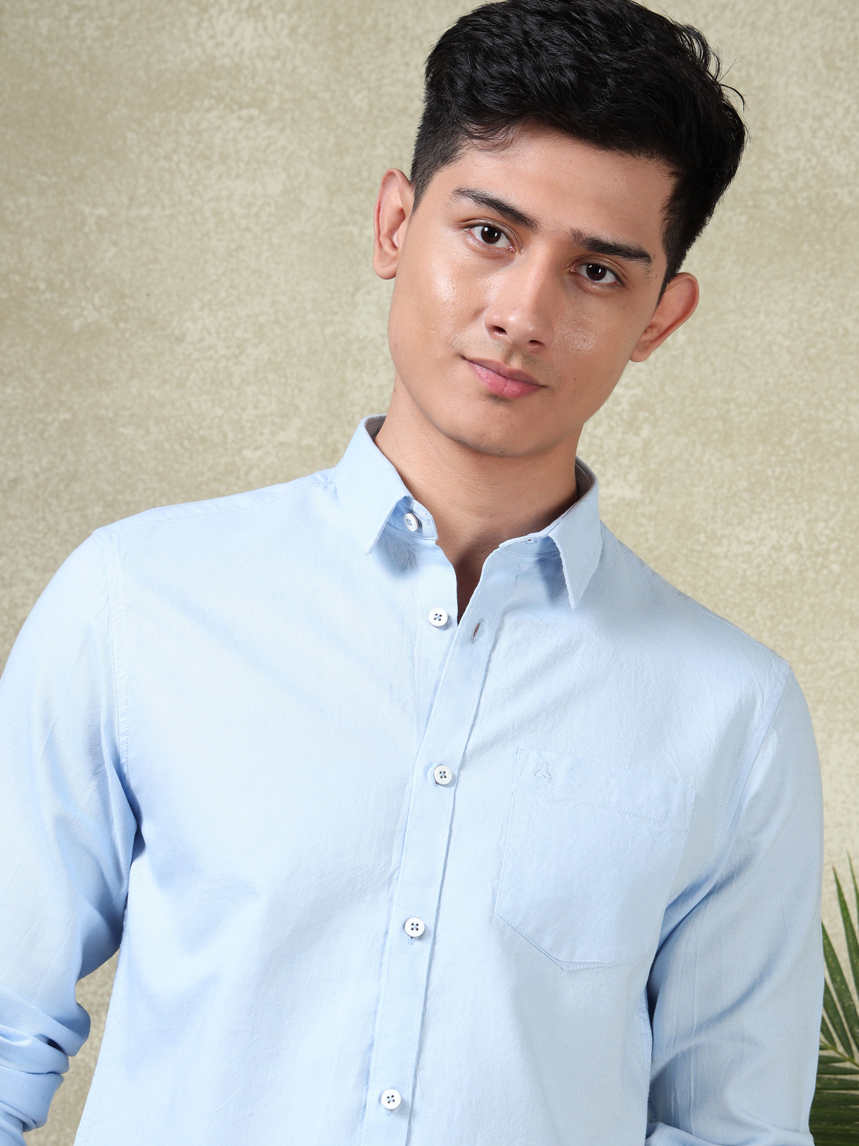 MEN'S BLUE STRIPES SLIM FIT SHIRT