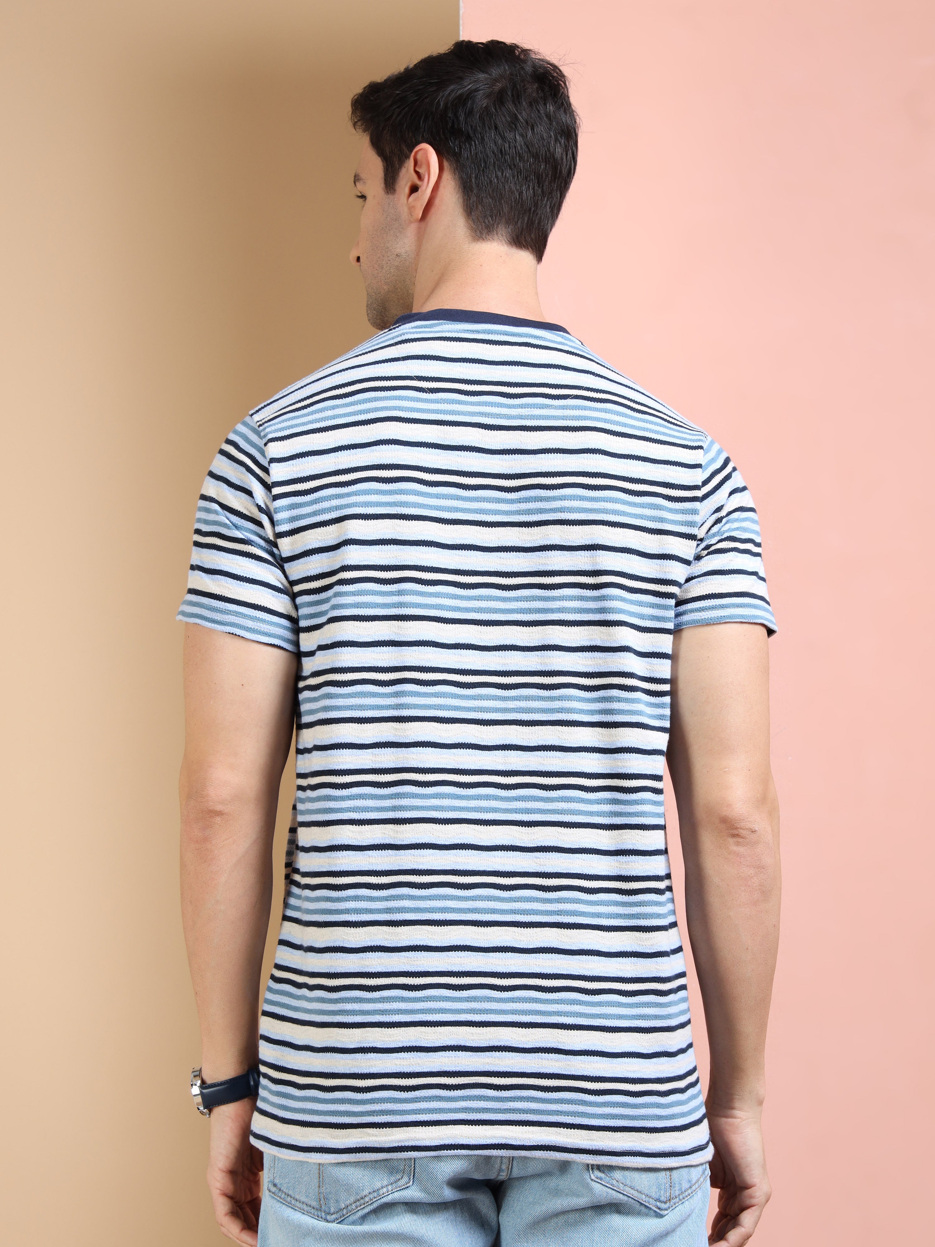 MEN'S NAVY SLIM FIT T SHIRT