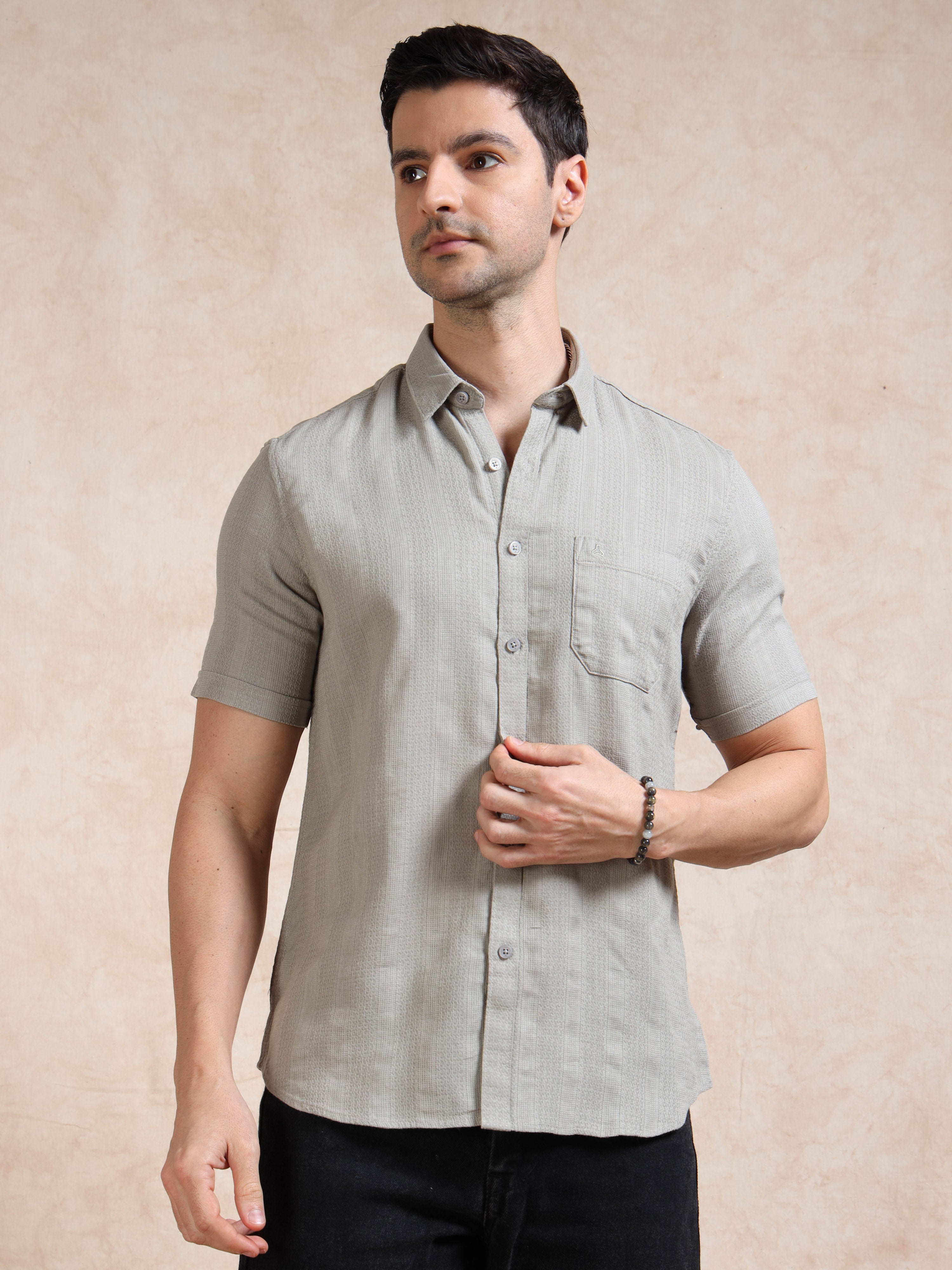 MEN'S W.SANDEL STRIPE SLIM FIT SHIRT