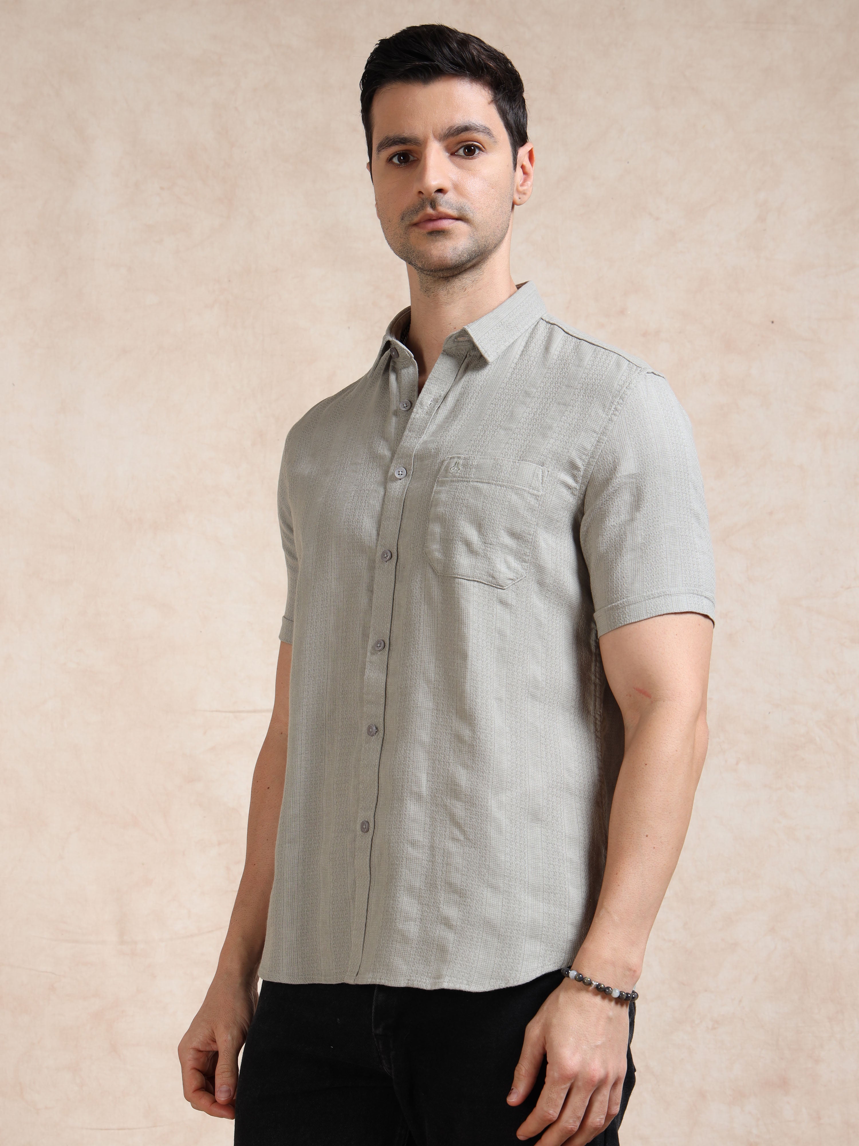 MEN'S W.SANDEL STRIPE SLIM FIT SHIRT