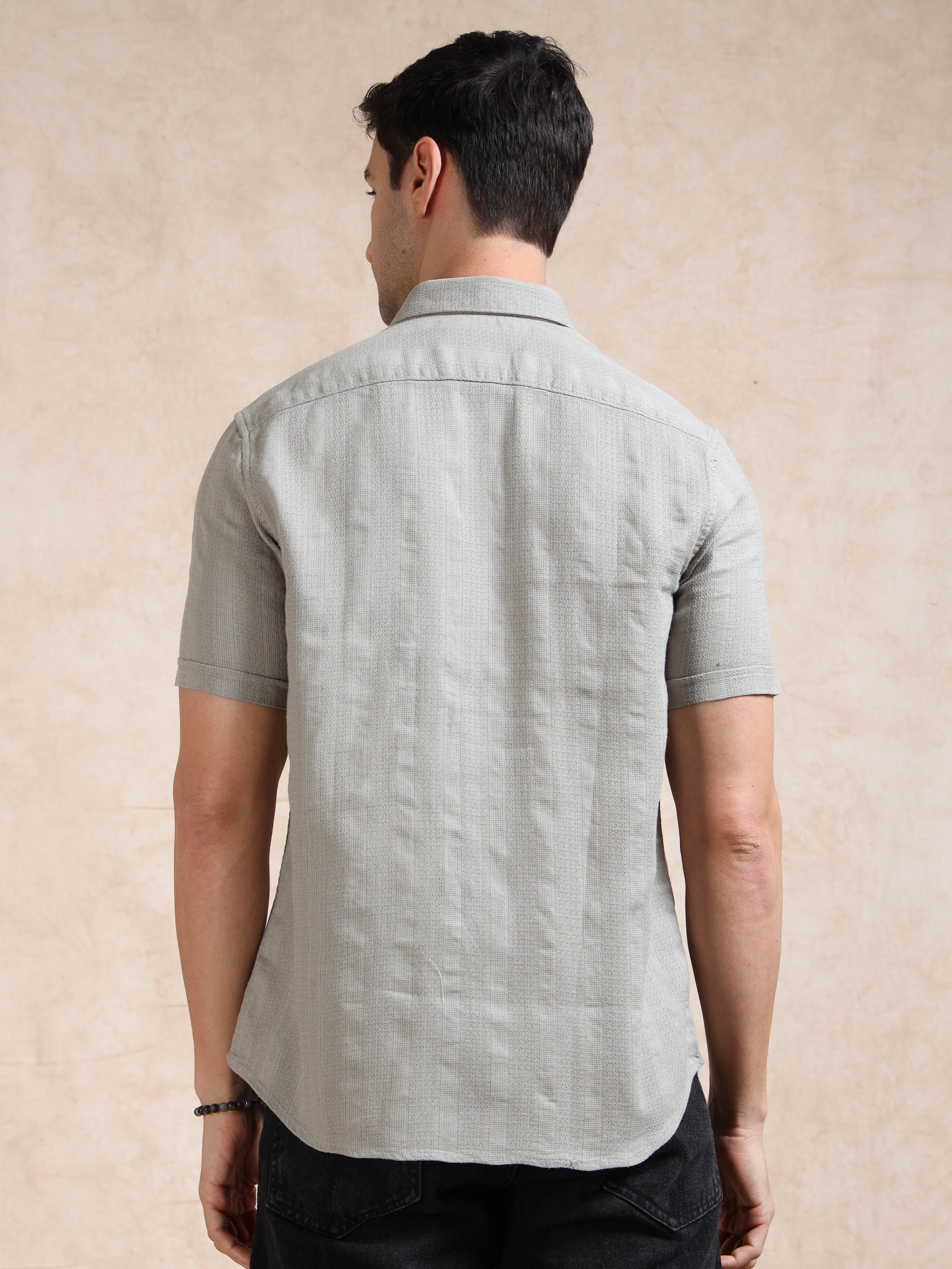 MEN'S W.SANDEL STRIPE SLIM FIT SHIRT