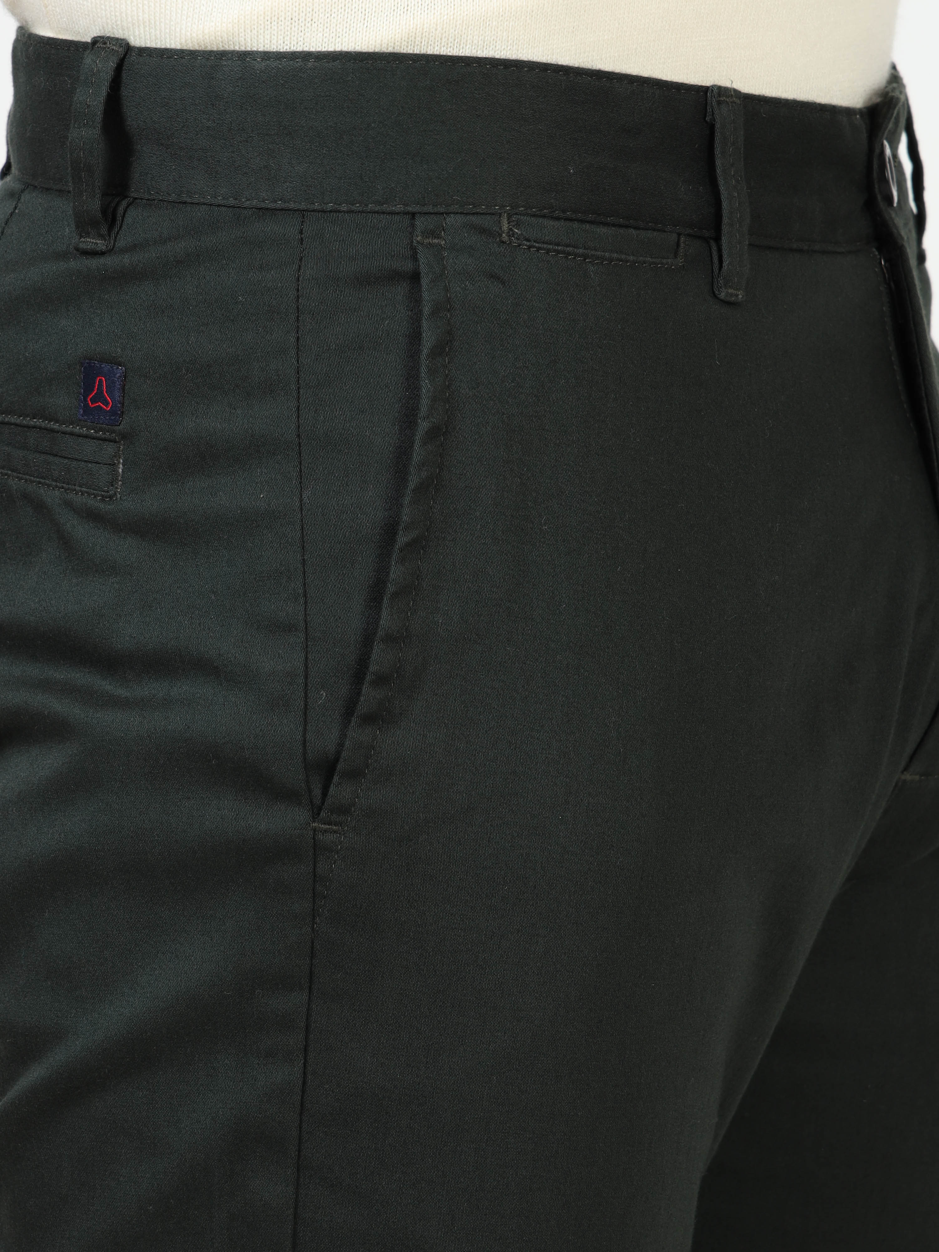 MEN'S BT.GREEN SOLID SLIM FIT TROUSER