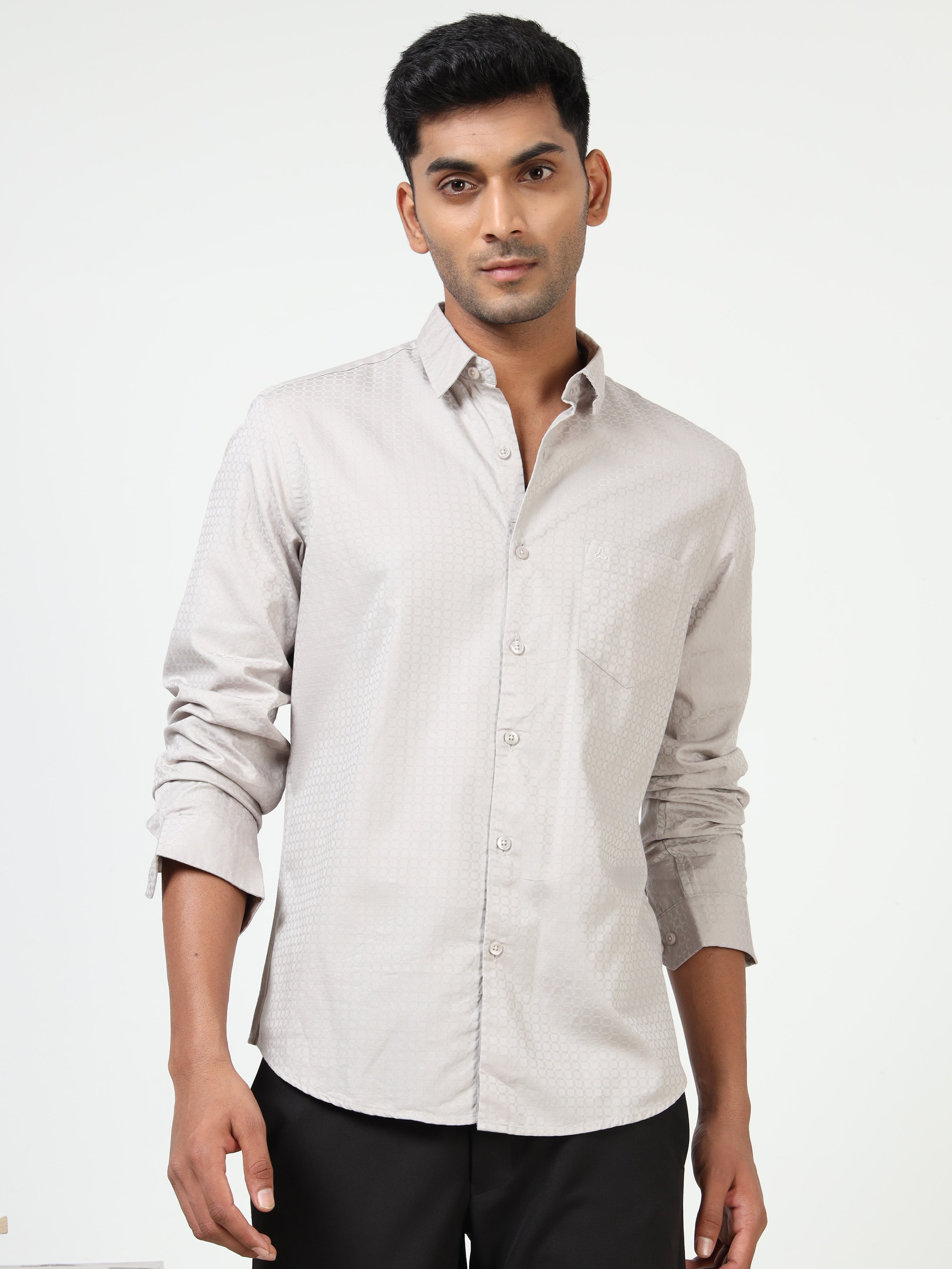 MEN'S FOSSIL SOLID SLIM FIT SHIRT
