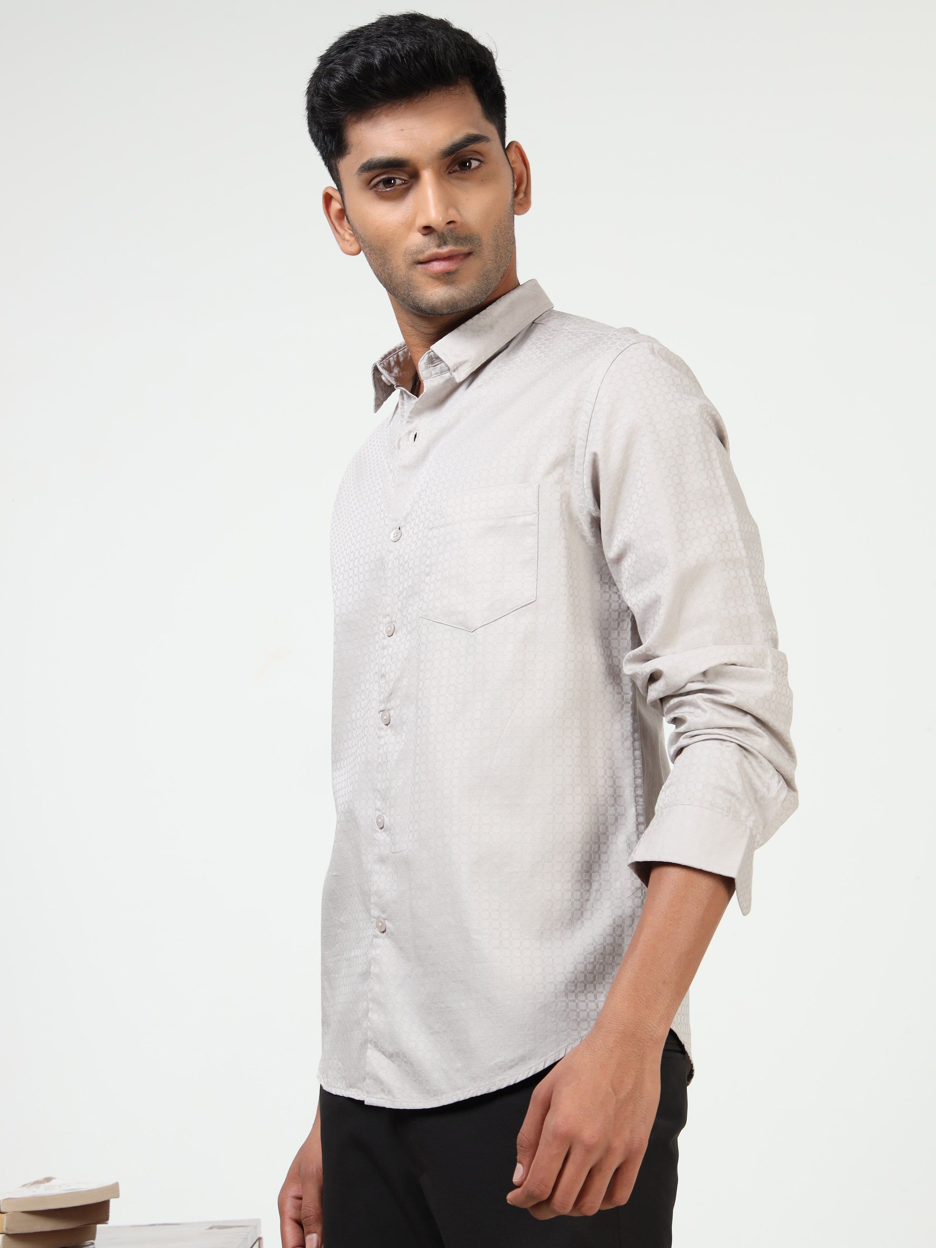 MEN'S FOSSIL SOLID SLIM FIT SHIRT