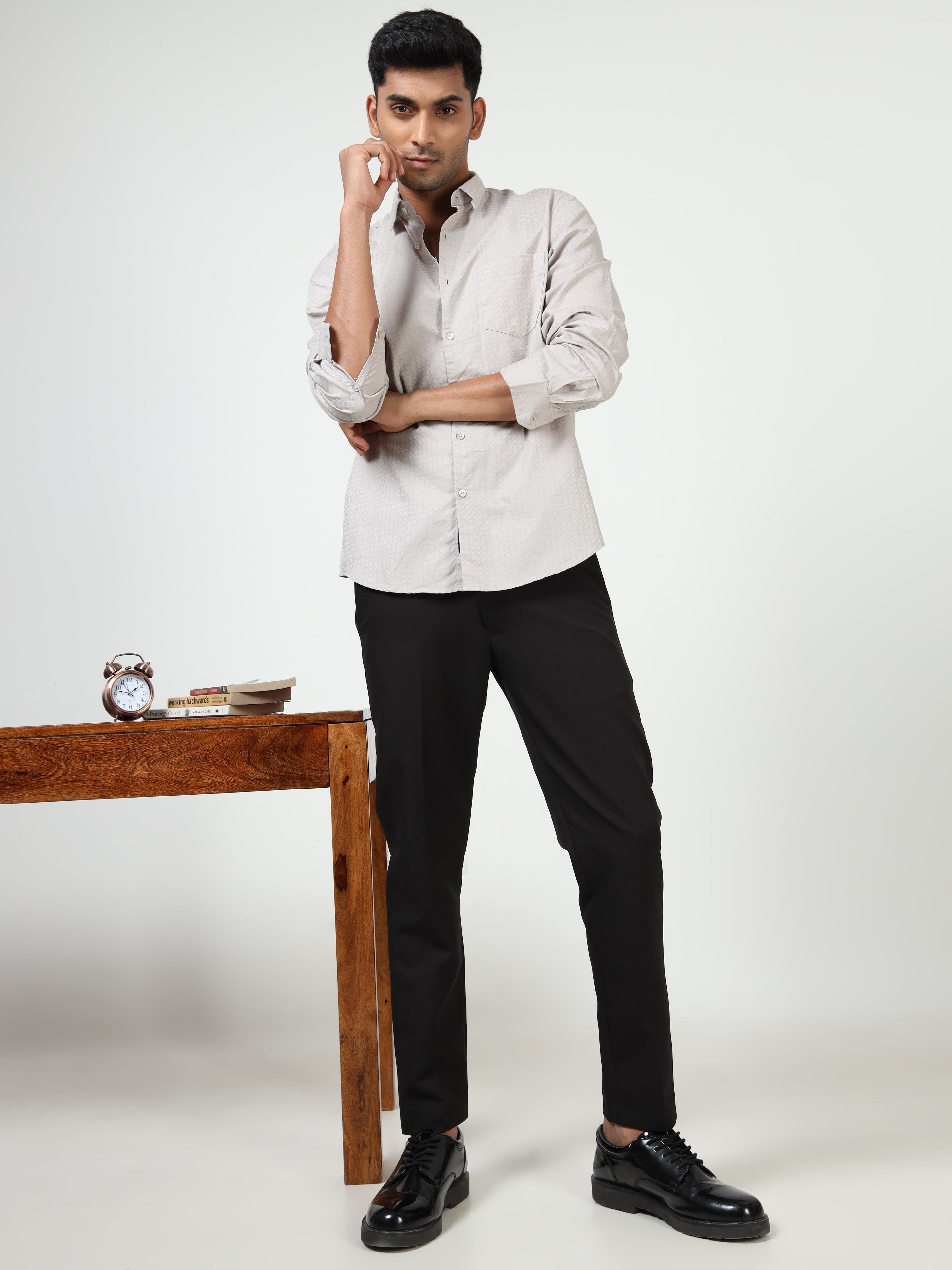 MEN'S FOSSIL SOLID SLIM FIT SHIRT