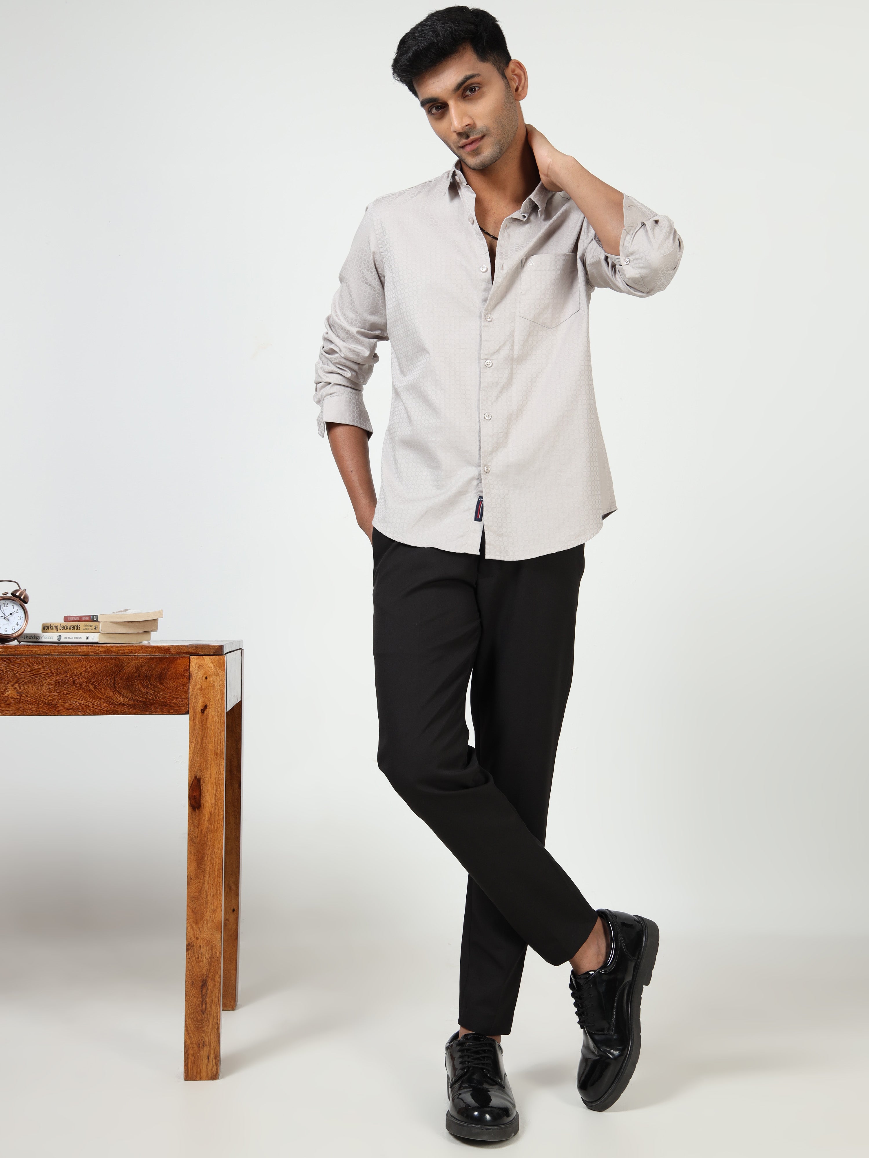 MEN'S FOSSIL SOLID SLIM FIT SHIRT