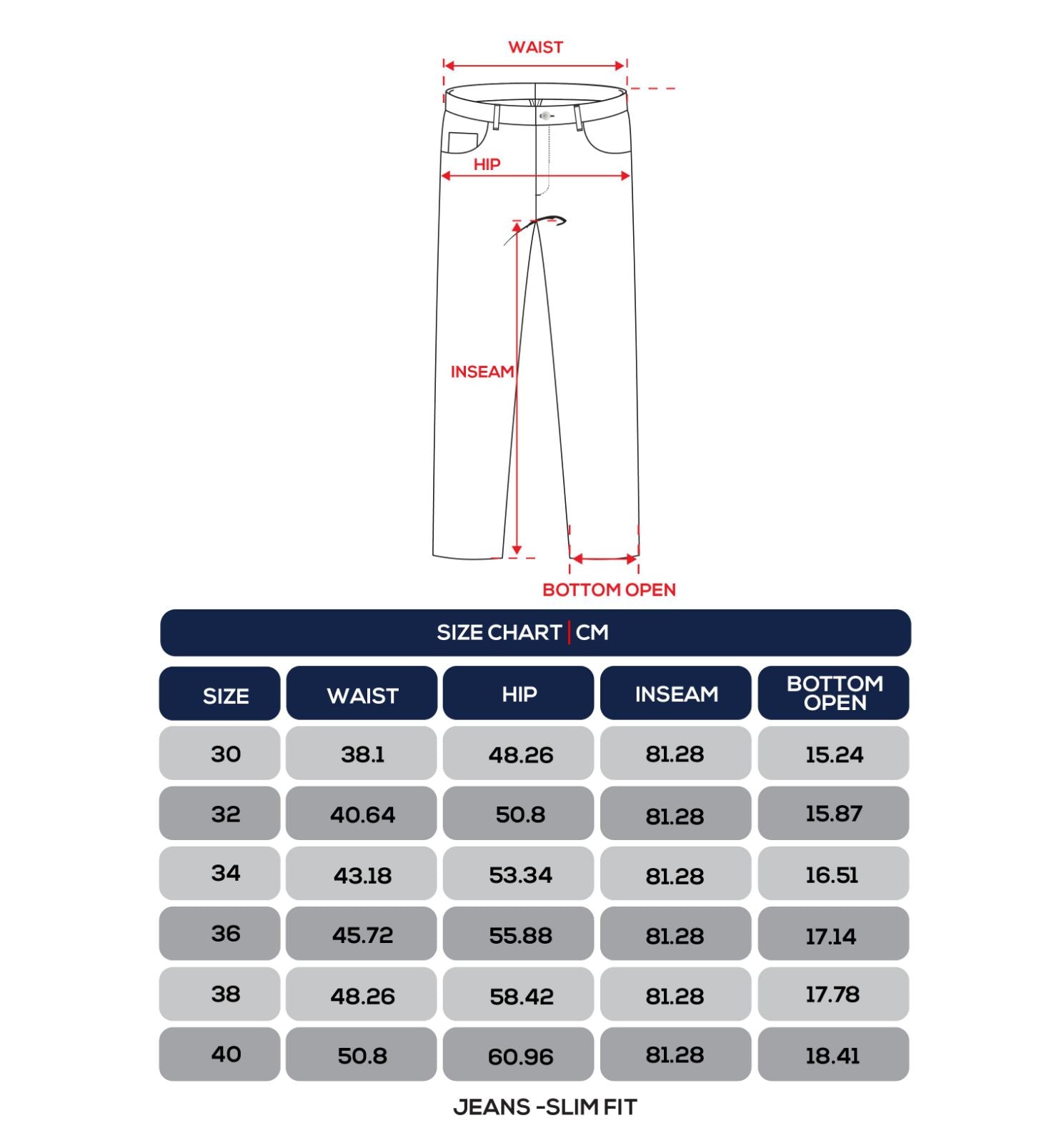 Size Chart 2