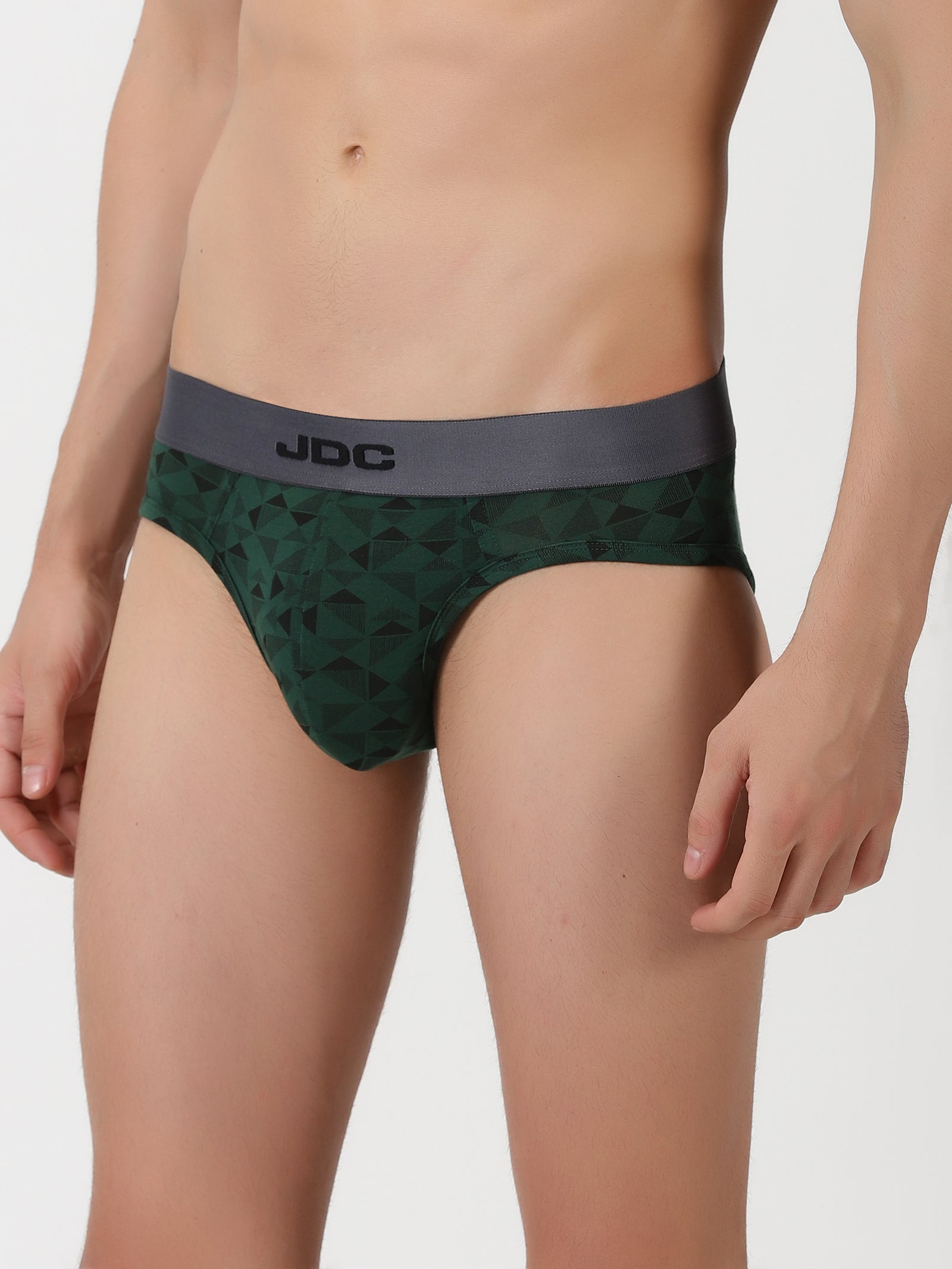MEN'S Green Triangle Print REGULAR FIT BRIEF