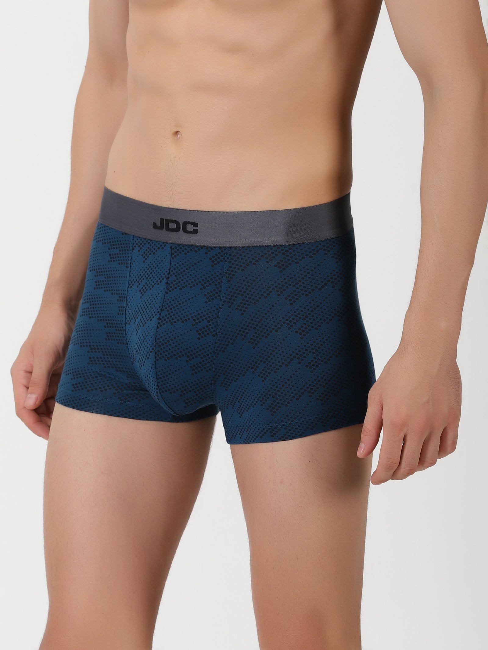 MEN'S BLUE DOT PRINT REGULAR FIT TRUNK