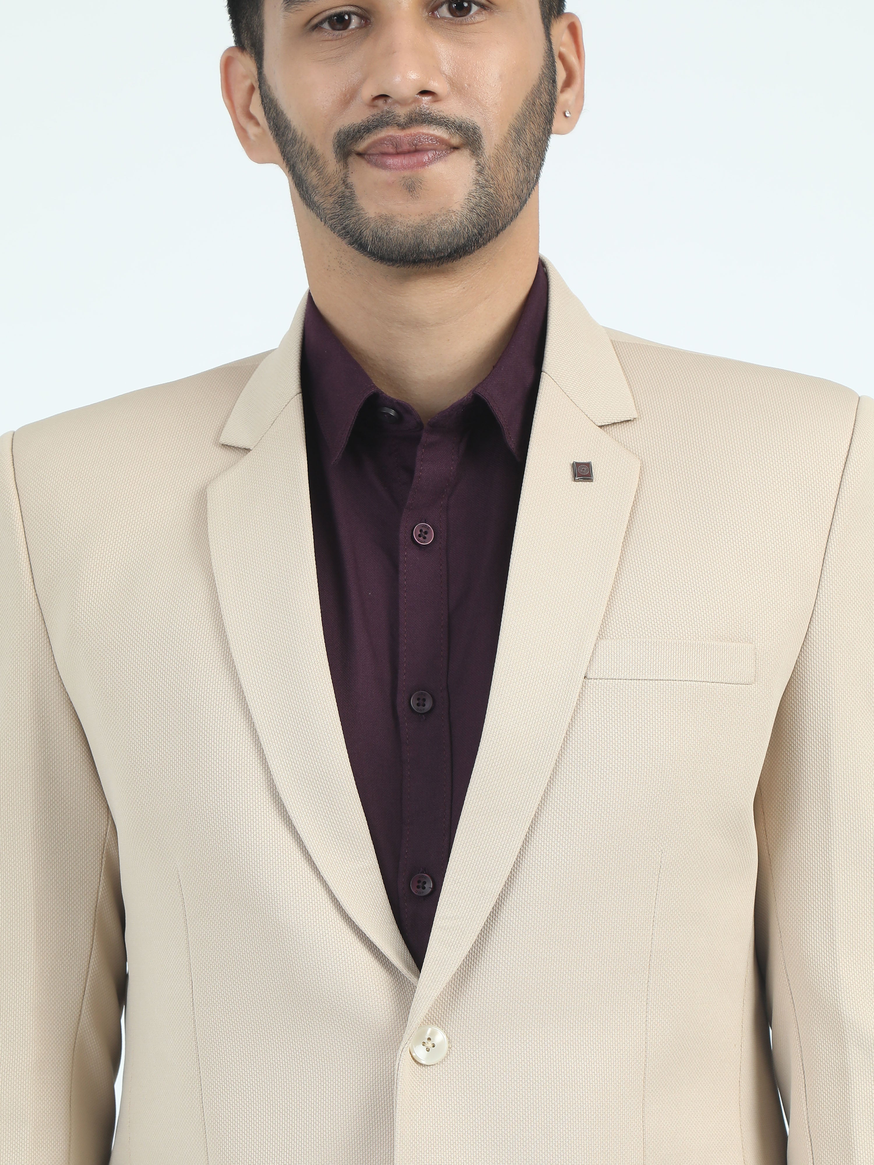 MEN'S SANDEL SOLID SLIM FIT BLAZER