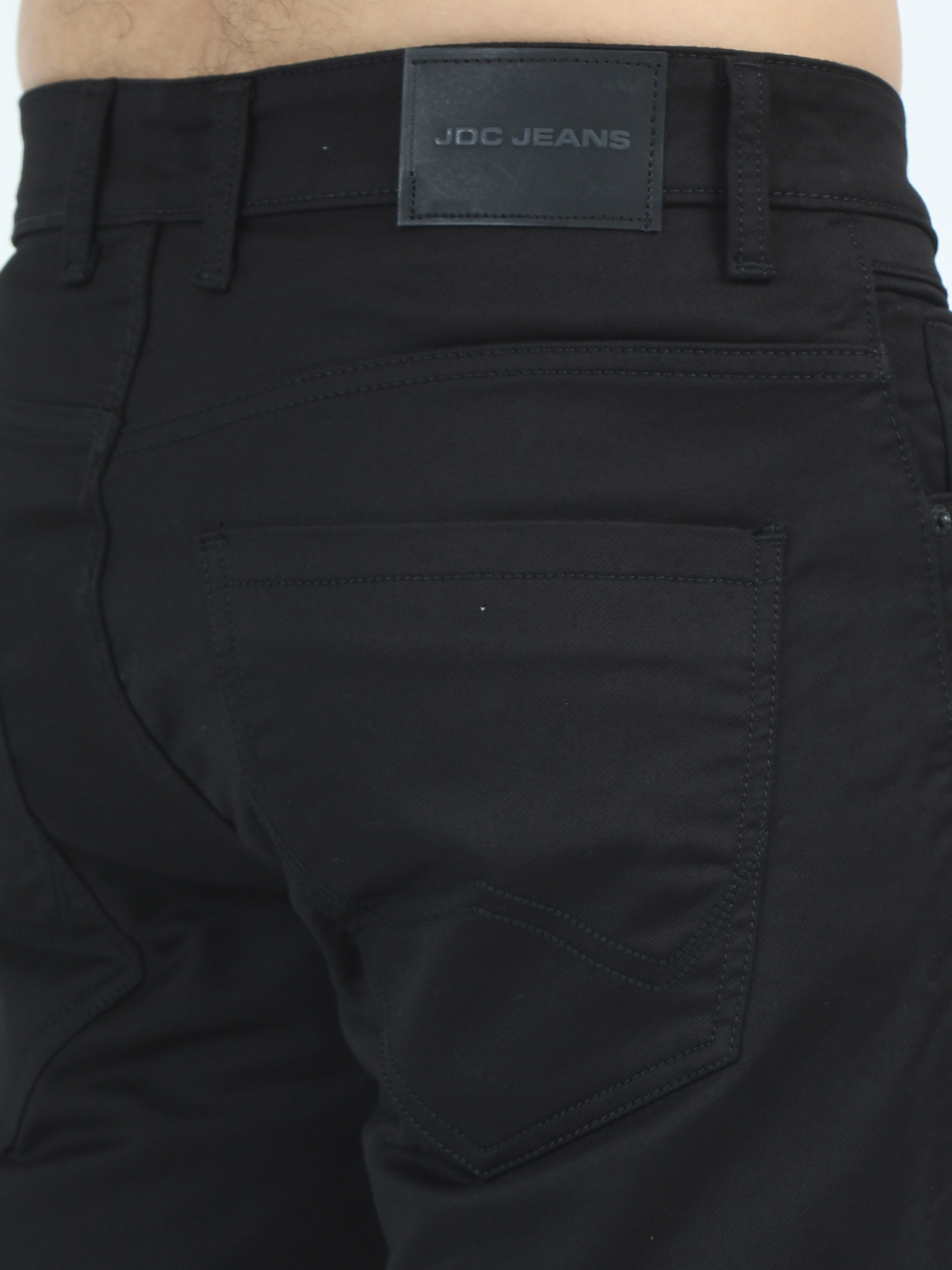 MEN'S DK.BLACK SOLID SLIM FIT JEANS