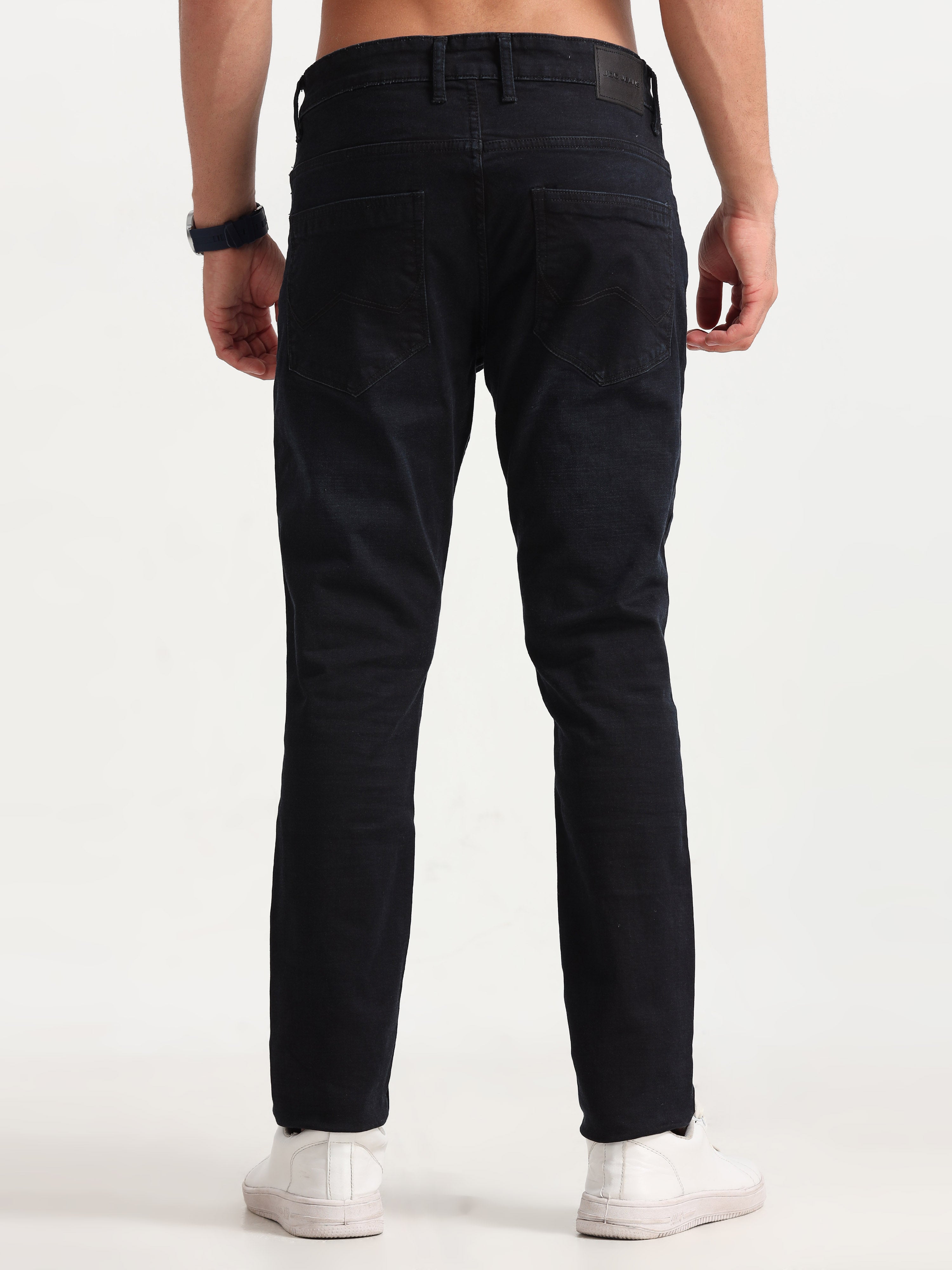 MEN'S DK.NAVY SOLID SLIM FIT JEANS