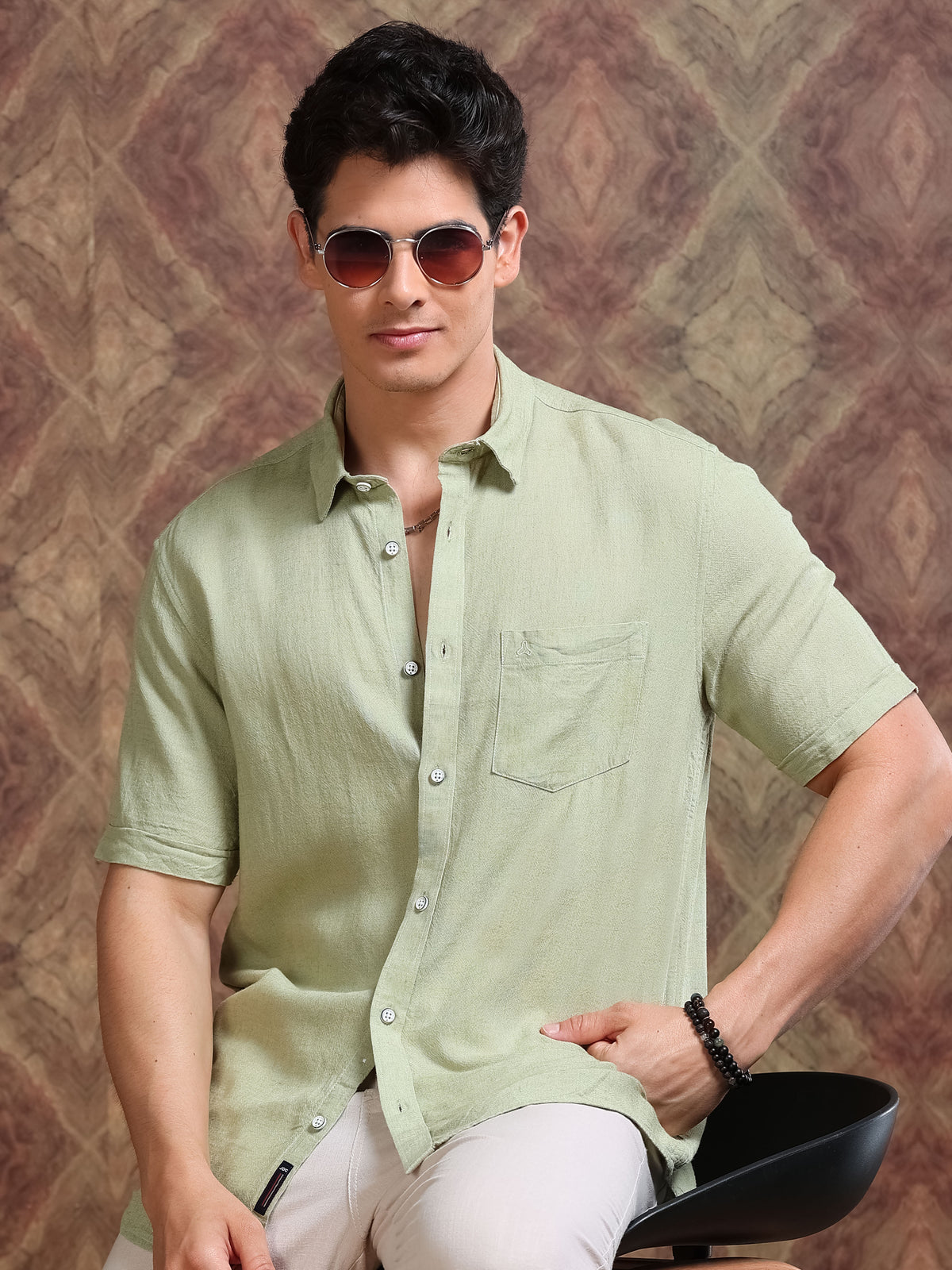 MEN'S AVOCADO SOLID SLIM FIT SHIRT