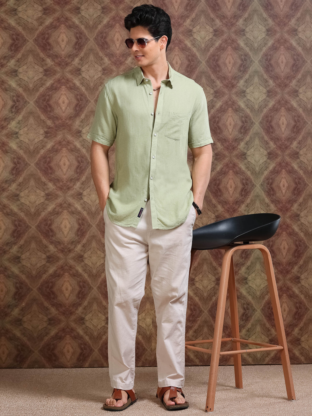 MEN'S AVOCADO SOLID SLIM FIT SHIRT