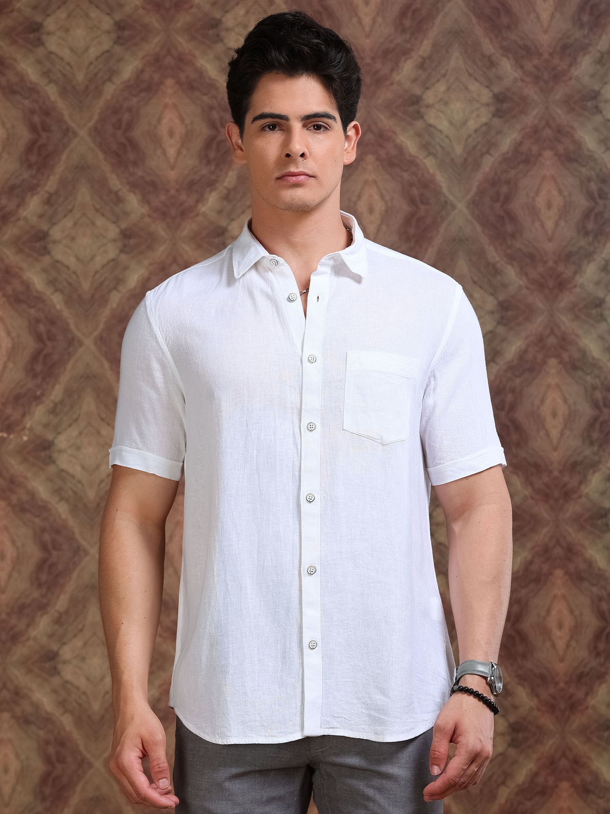MEN'S SNOW SOLID SLIM FIT SHIRT