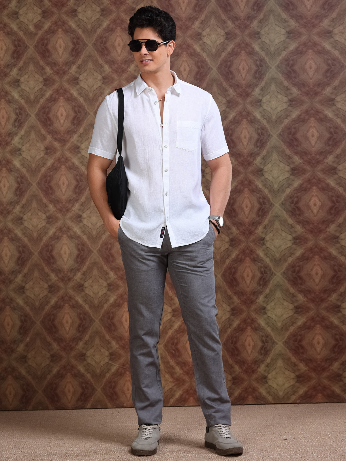 MEN'S SNOW SOLID SLIM FIT SHIRT