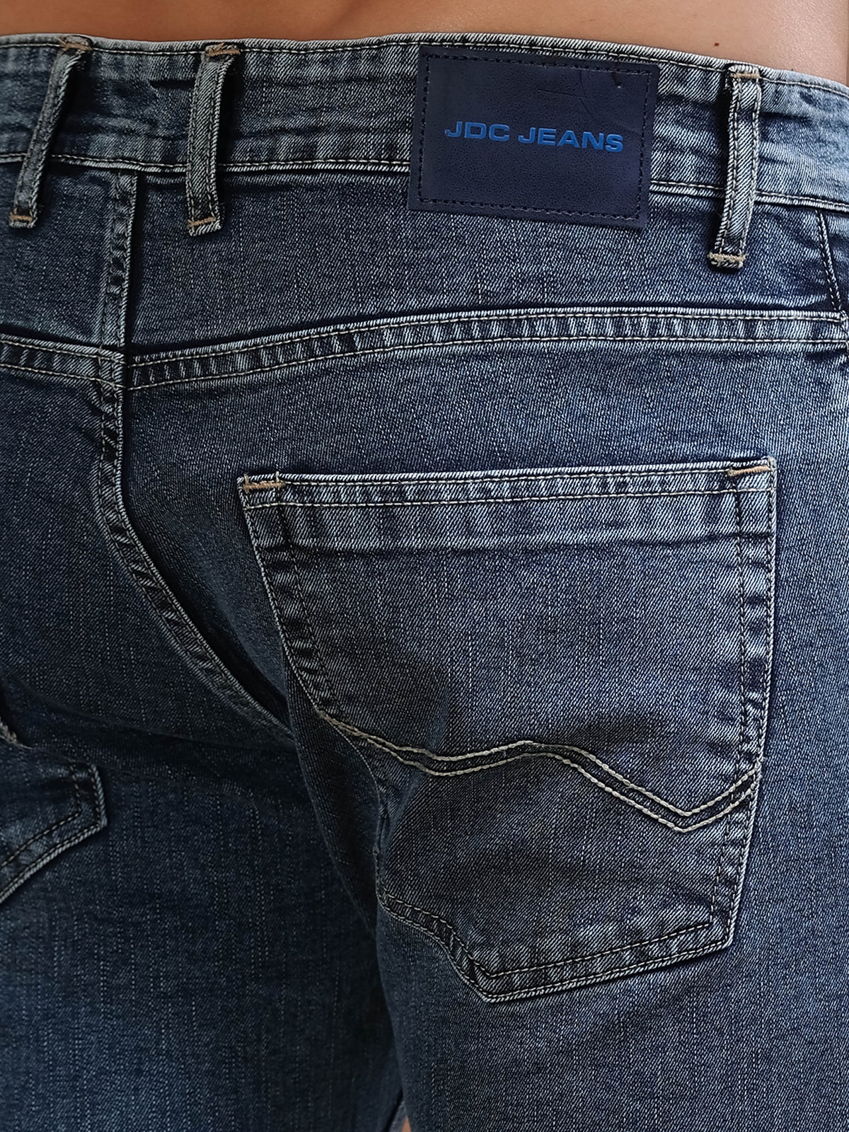 MEN'S TINT NAVY SOLID SLIM FIT JEANS