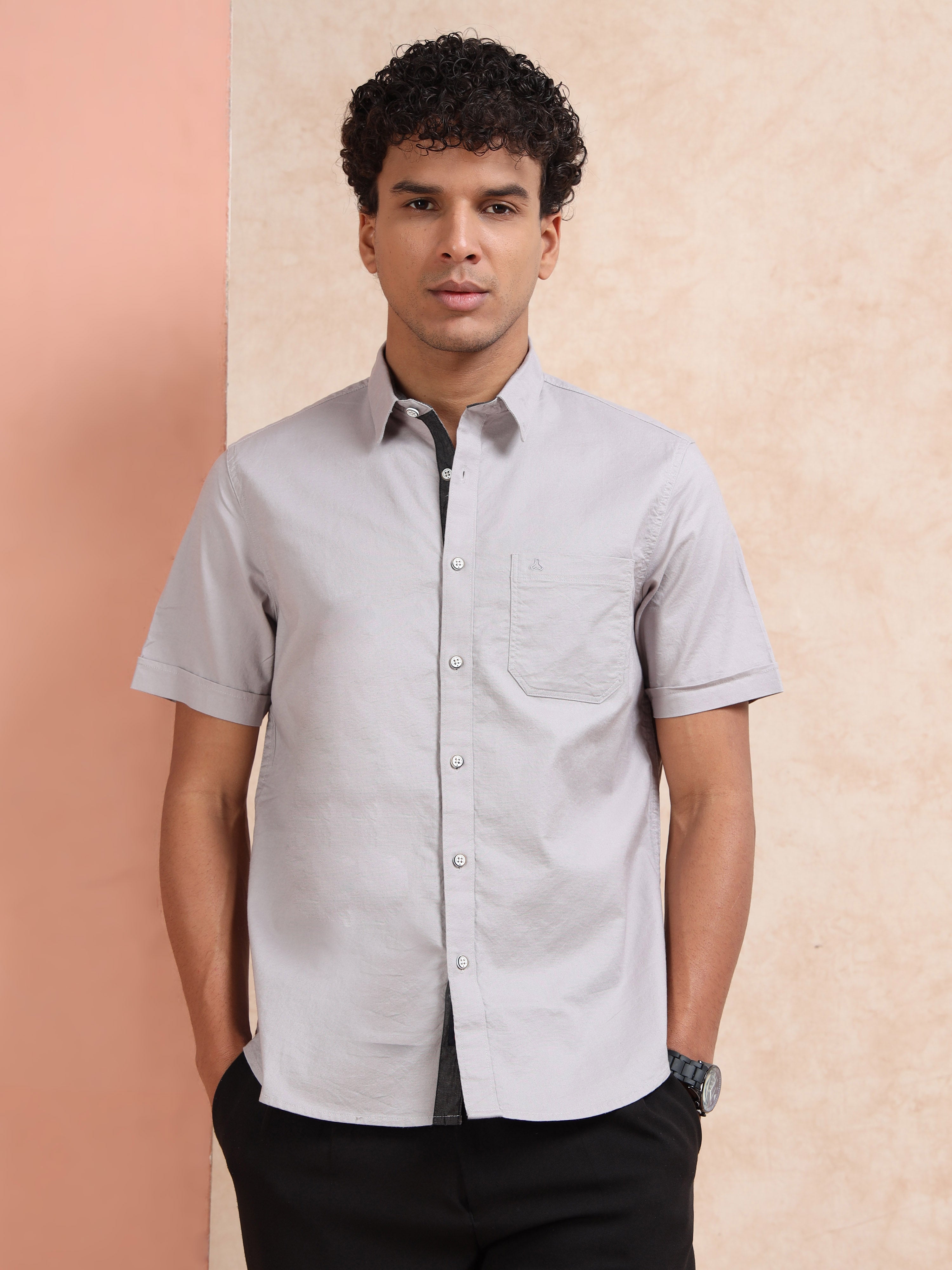 MEN'S MUDDY  SOLID SLIM FIT SHIRT