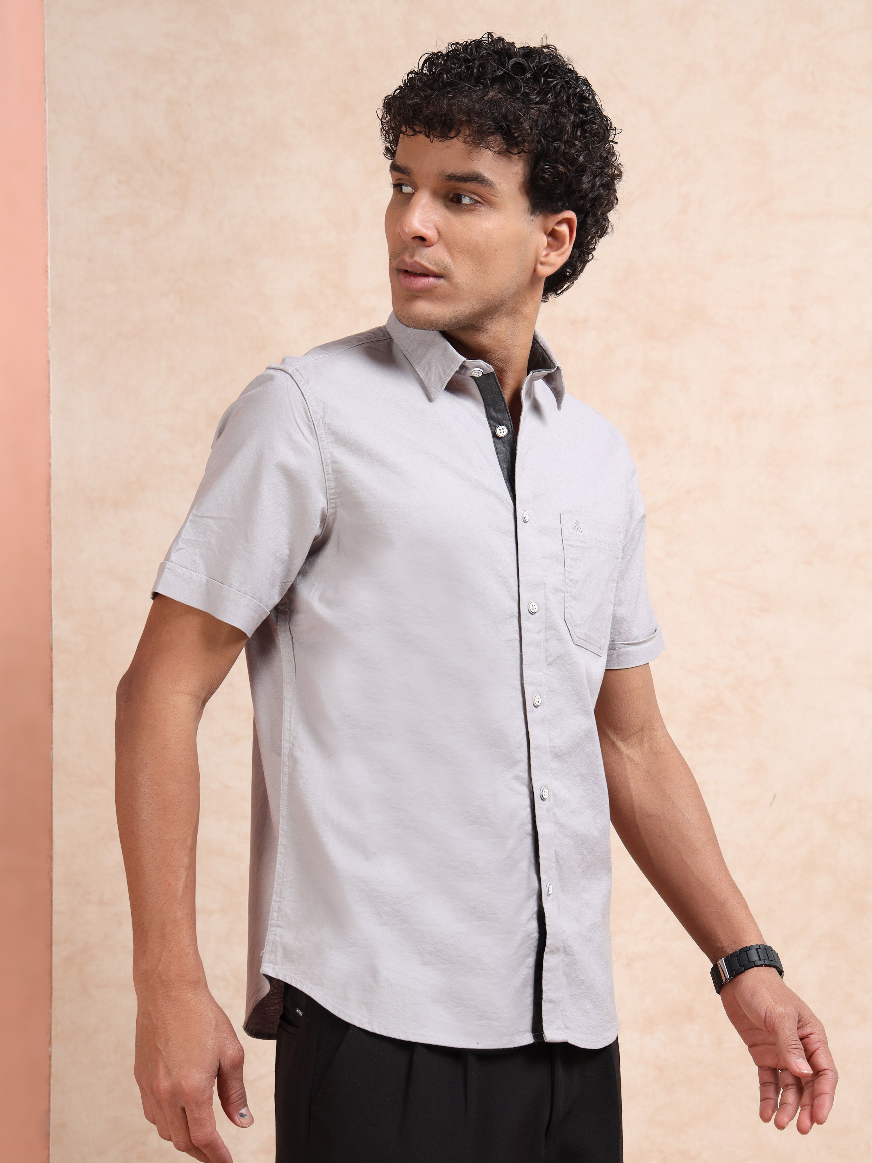 MEN'S MUDDY  SOLID SLIM FIT SHIRT