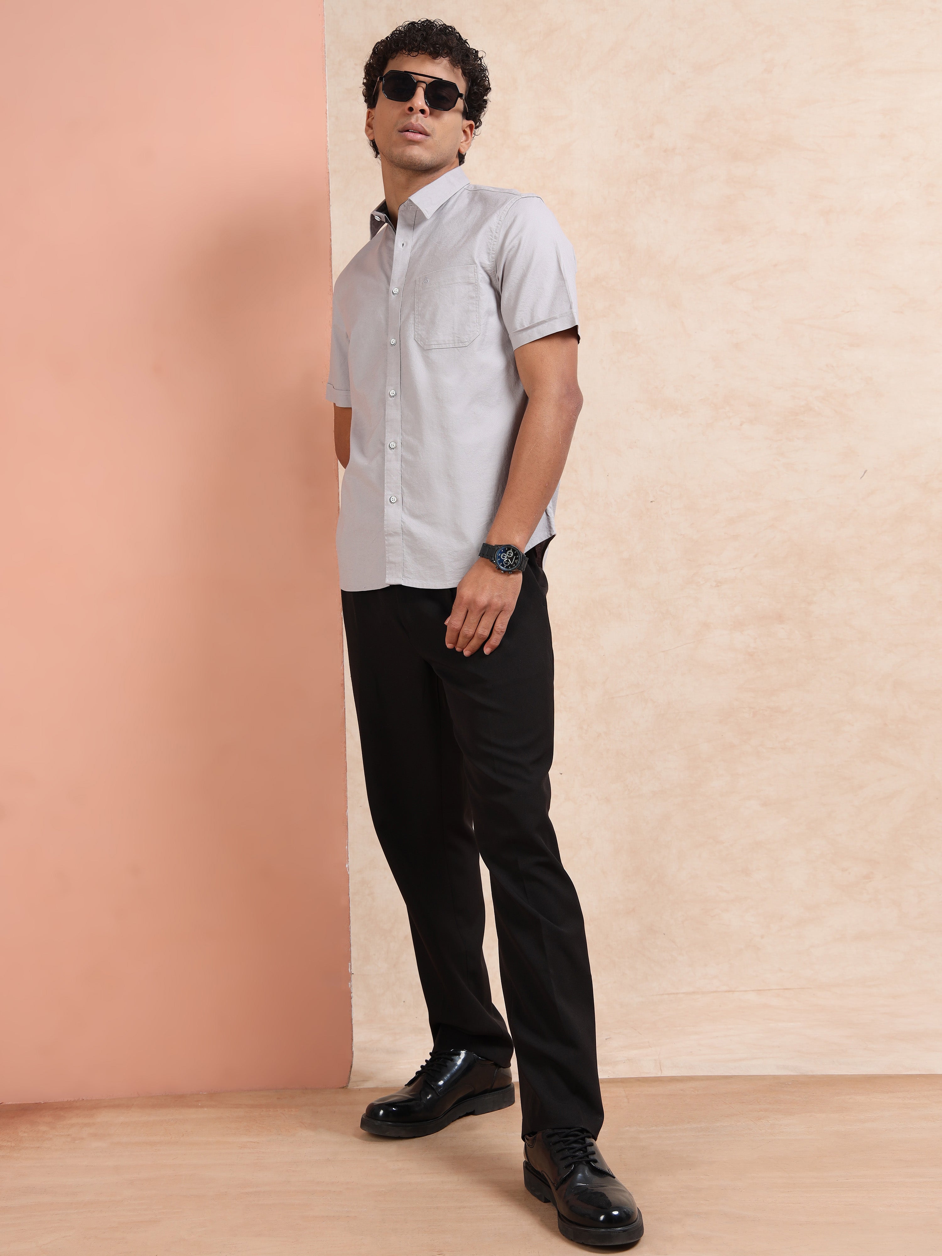 MEN'S MUDDY  SOLID SLIM FIT SHIRT