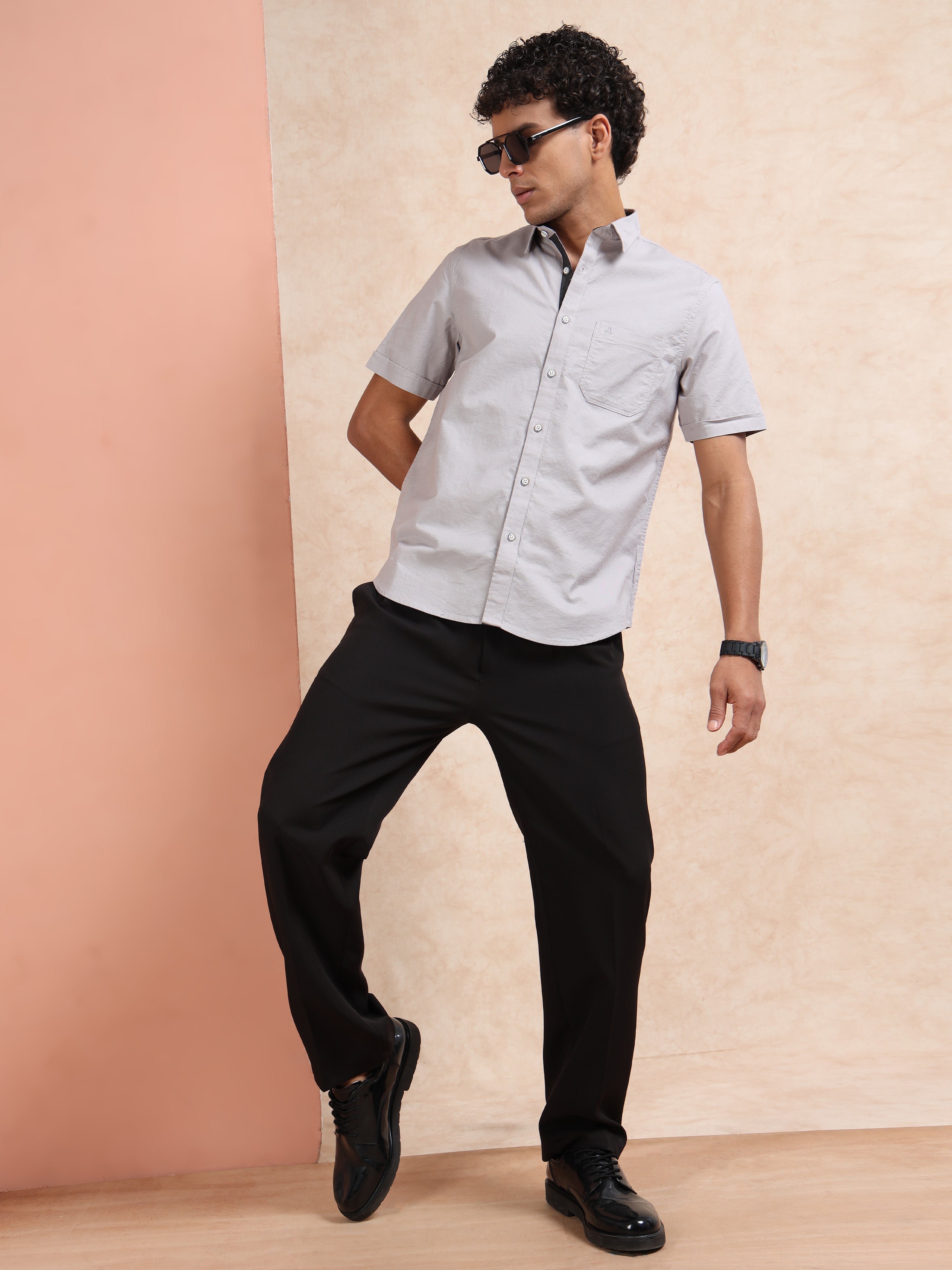 MEN'S MUDDY  SOLID SLIM FIT SHIRT