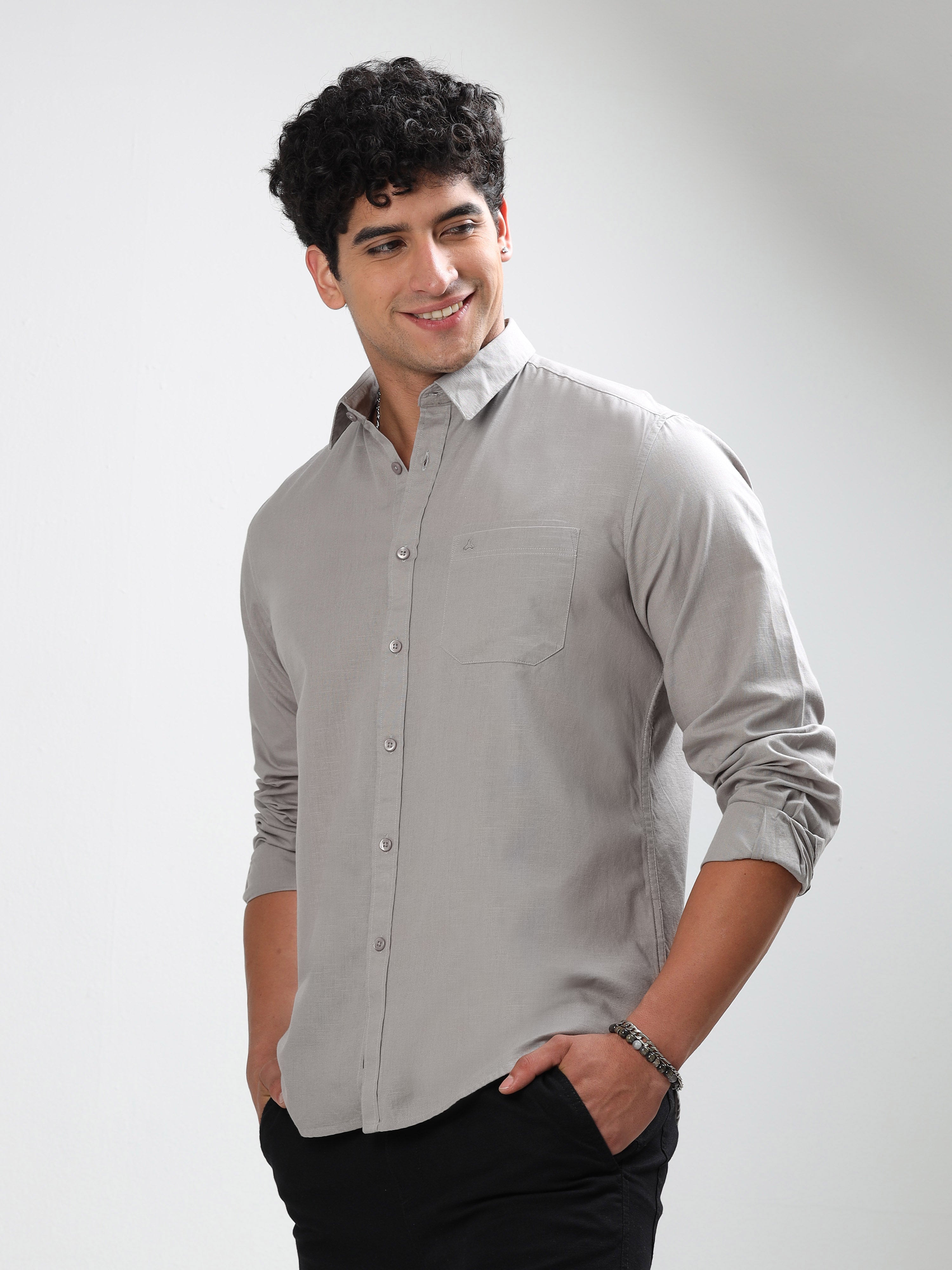 MEN'S MUDDY SOLID SLIM FIT SHIRT