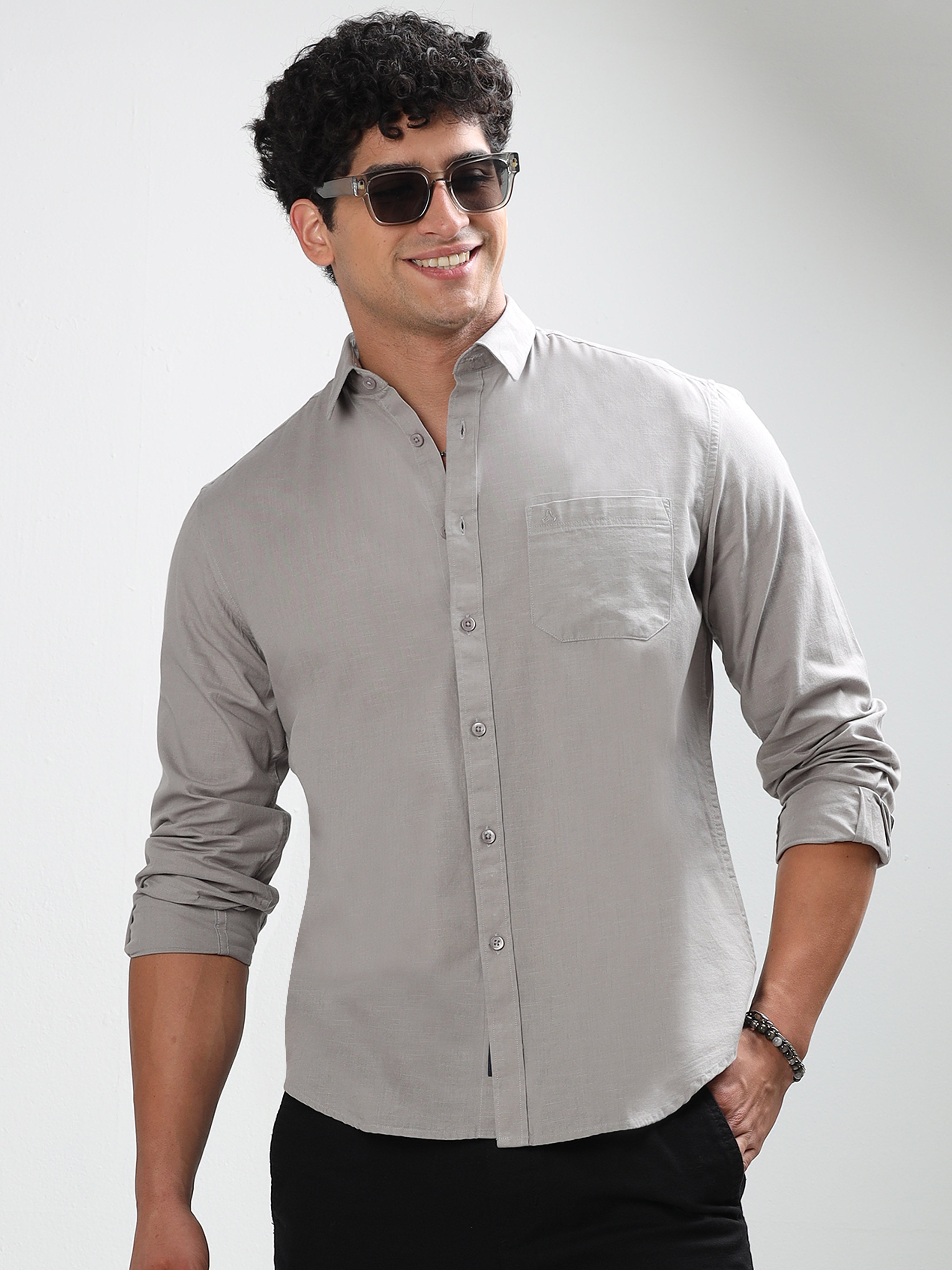 MEN'S MUDDY SOLID SLIM FIT SHIRT