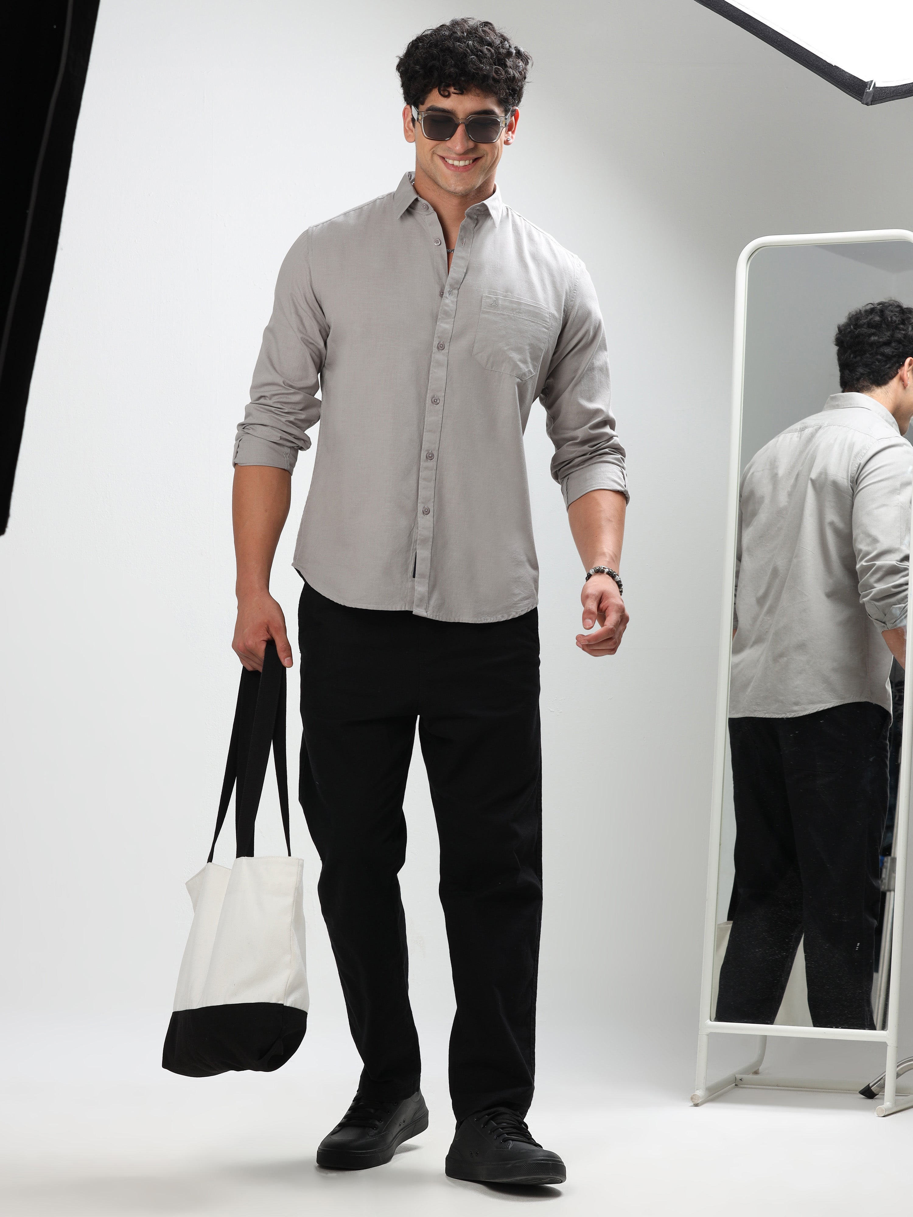 MEN'S MUDDY SOLID SLIM FIT SHIRT