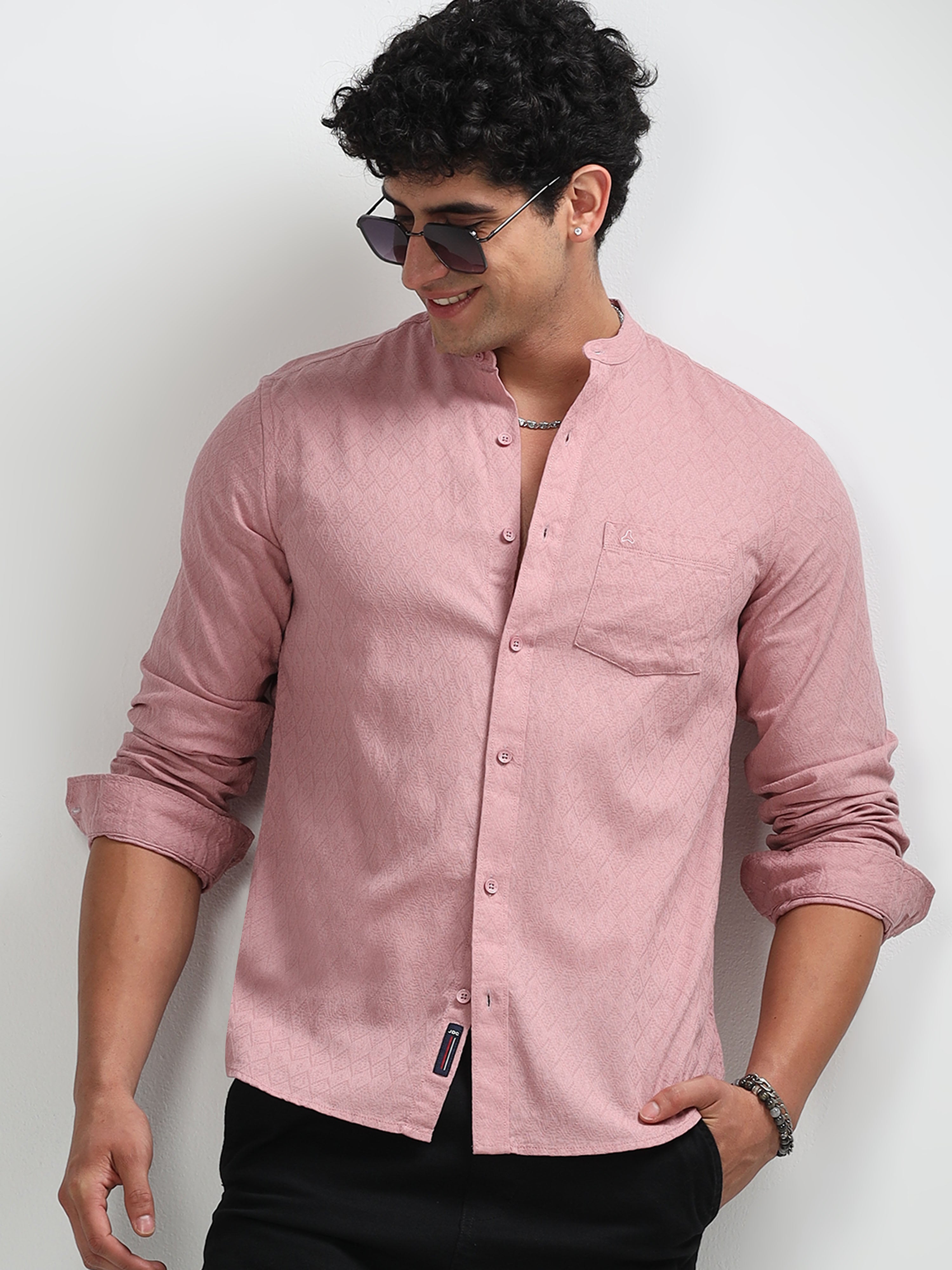 MEN'S FRENCH ONION SOLID SLIM FIT SHIRT