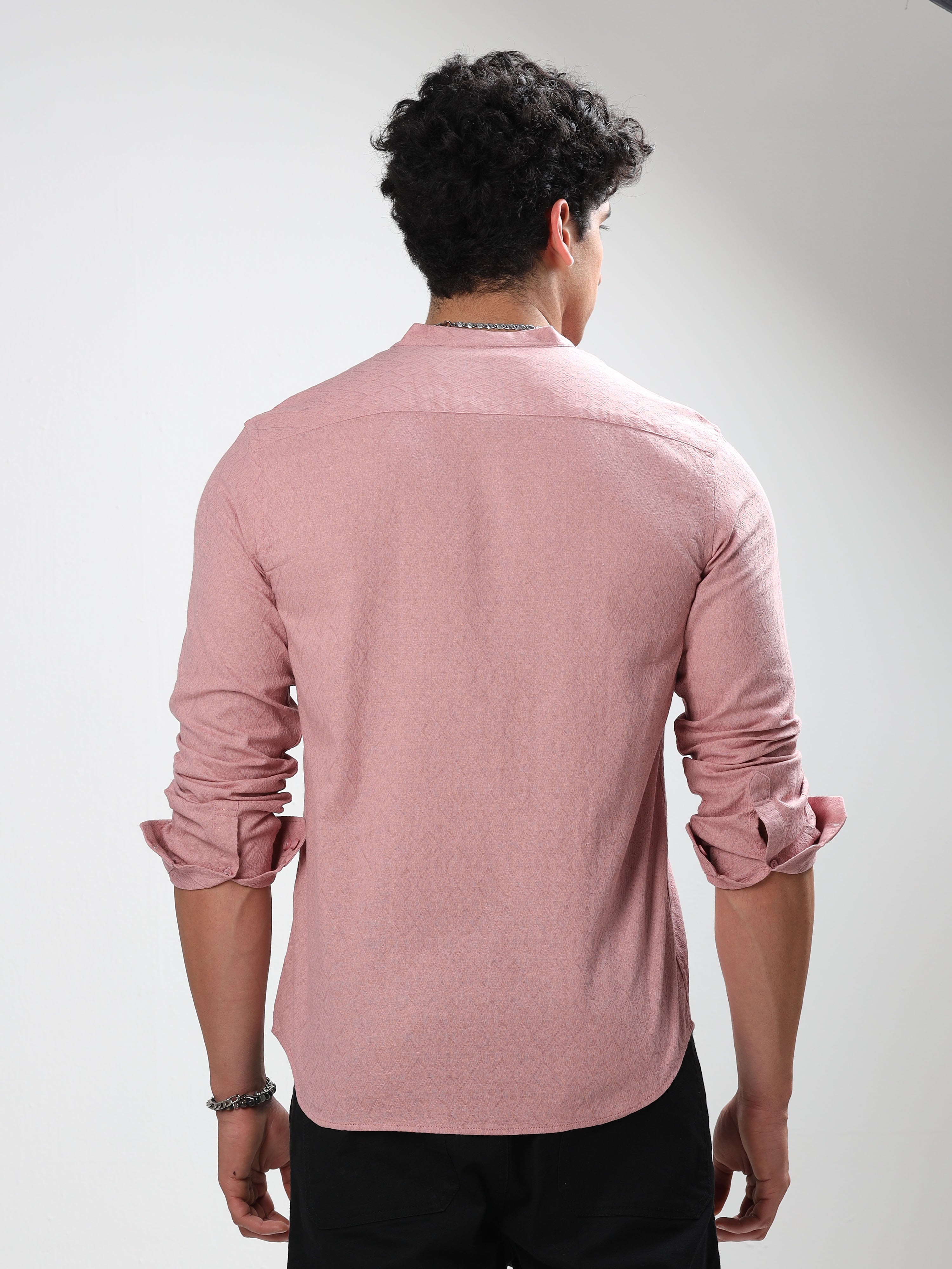 MEN'S FRENCH ONION SOLID SLIM FIT SHIRT