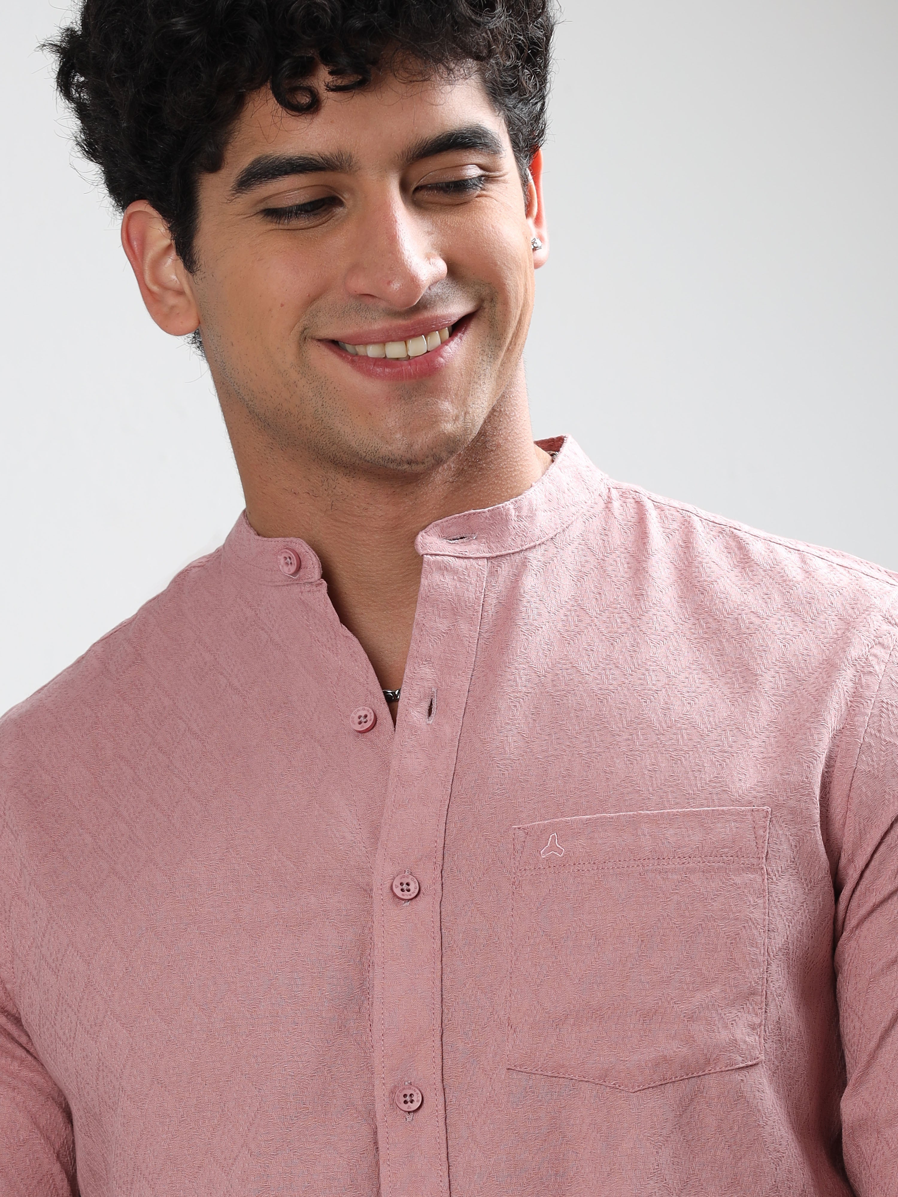 MEN'S FRENCH ONION SOLID SLIM FIT SHIRT