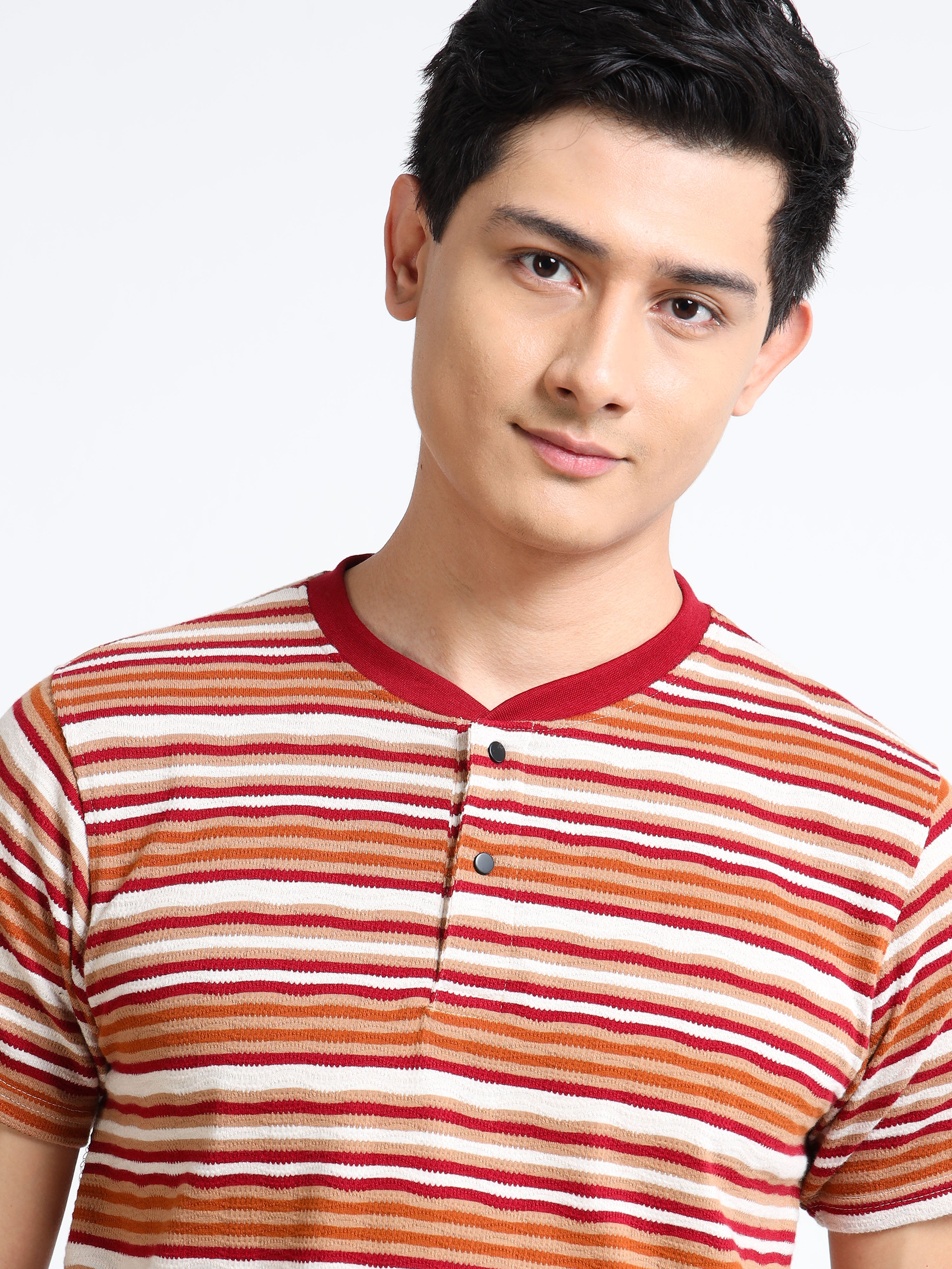 MEN'S BROWN SLIM FIT T SHIRT