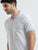 MEN'S ECRU MELANGE SOLID SLIM FIT POLO T SHIRT