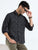 MEN'S BLACK CHECKS WITH PRINT SLIM FIT SHIRT