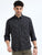 MEN'S BLACK CHECKS WITH PRINT SLIM FIT SHIRT