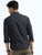 MEN'S BLACK CHECKS WITH PRINT SLIM FIT SHIRT