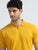 MEN'S YELLOW SOLID SLIM FIT POLO T-SHIRT