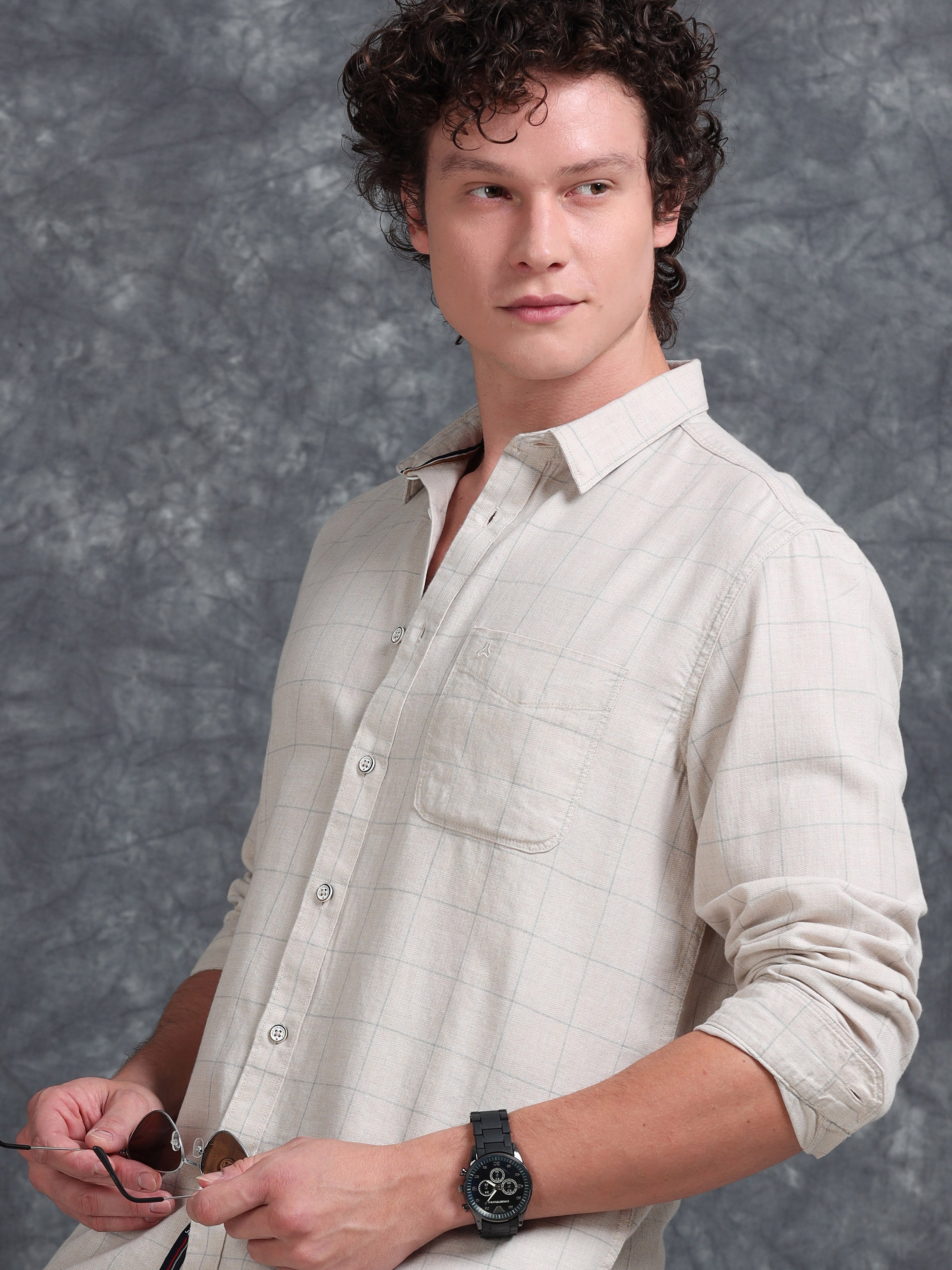 MEN'S SANDEL CHECKS SLIM FIT SHIRT