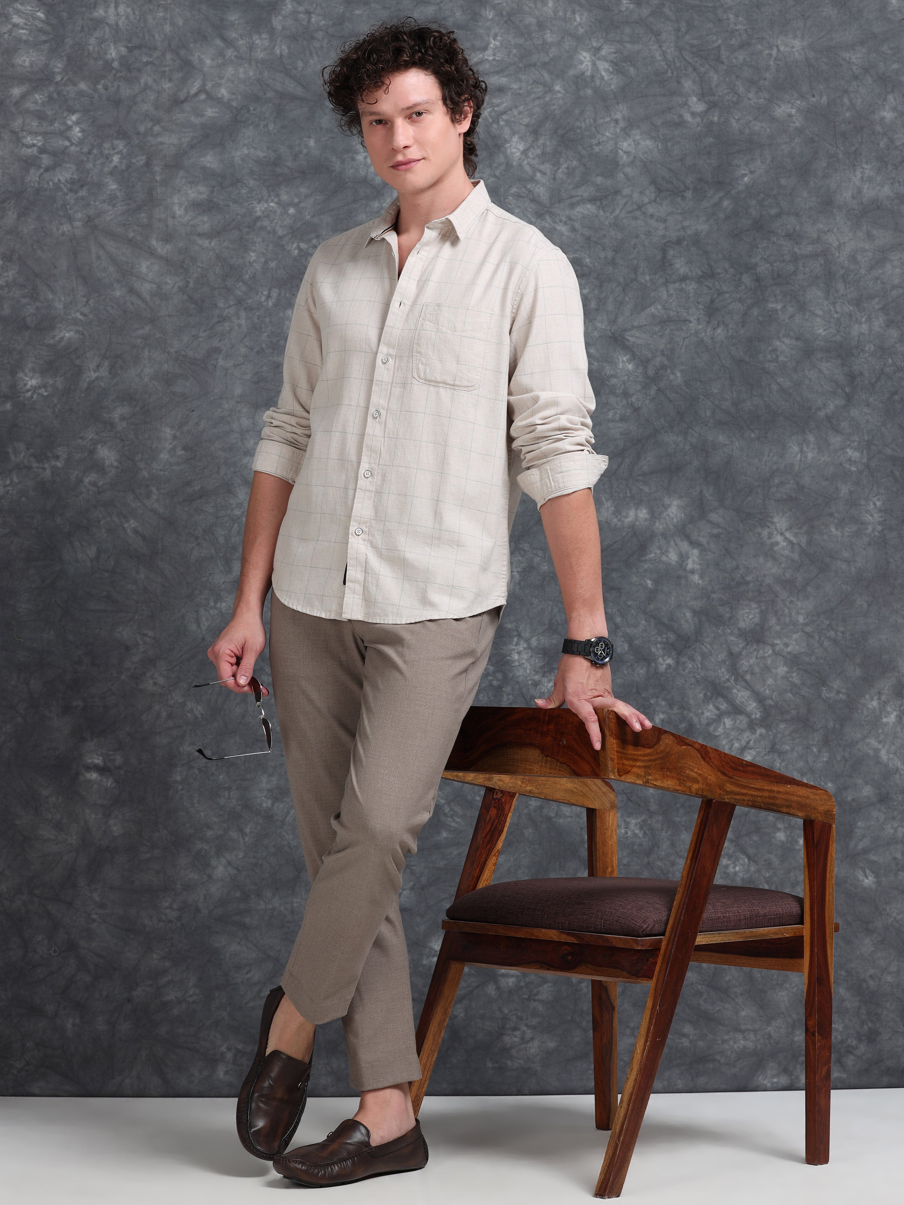 MEN'S SANDEL CHECKS SLIM FIT SHIRT