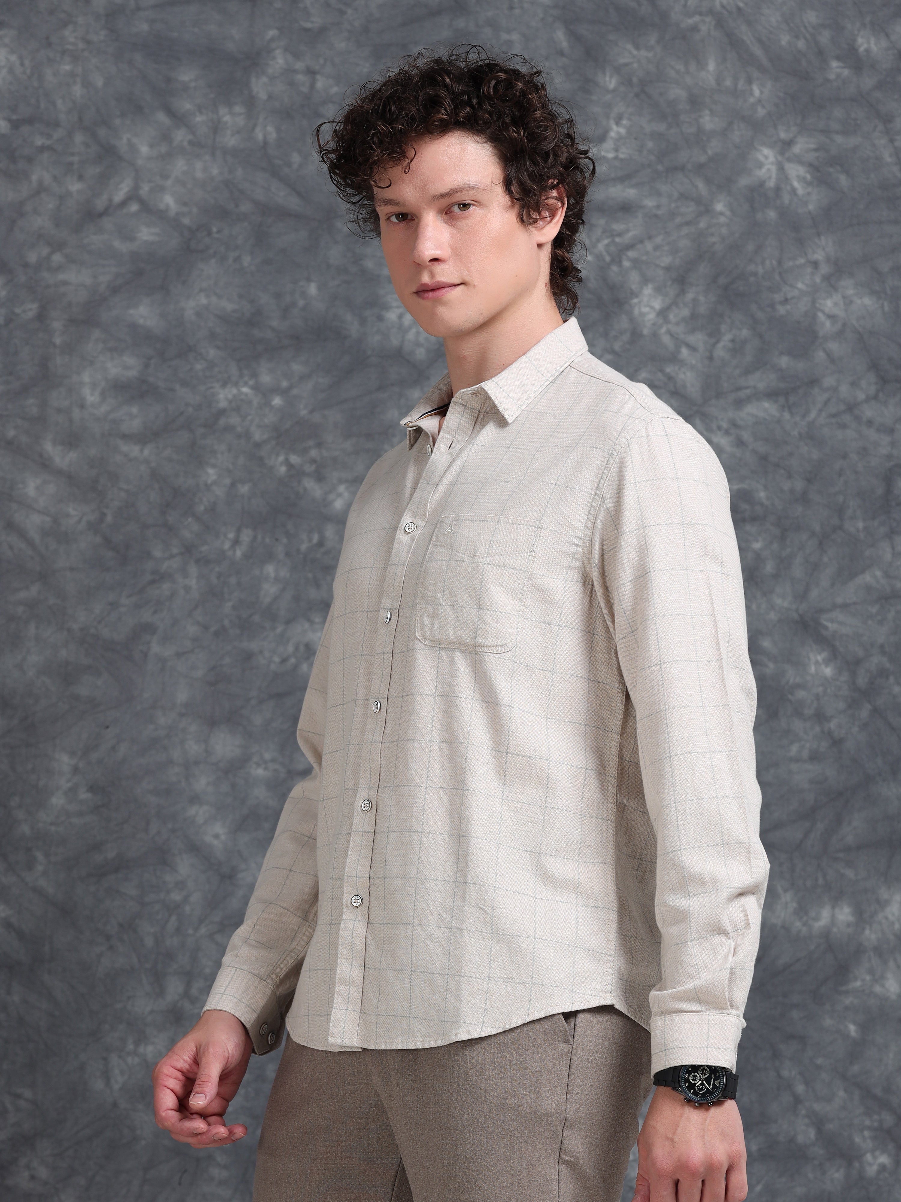 MEN'S SANDEL CHECKS SLIM FIT SHIRT
