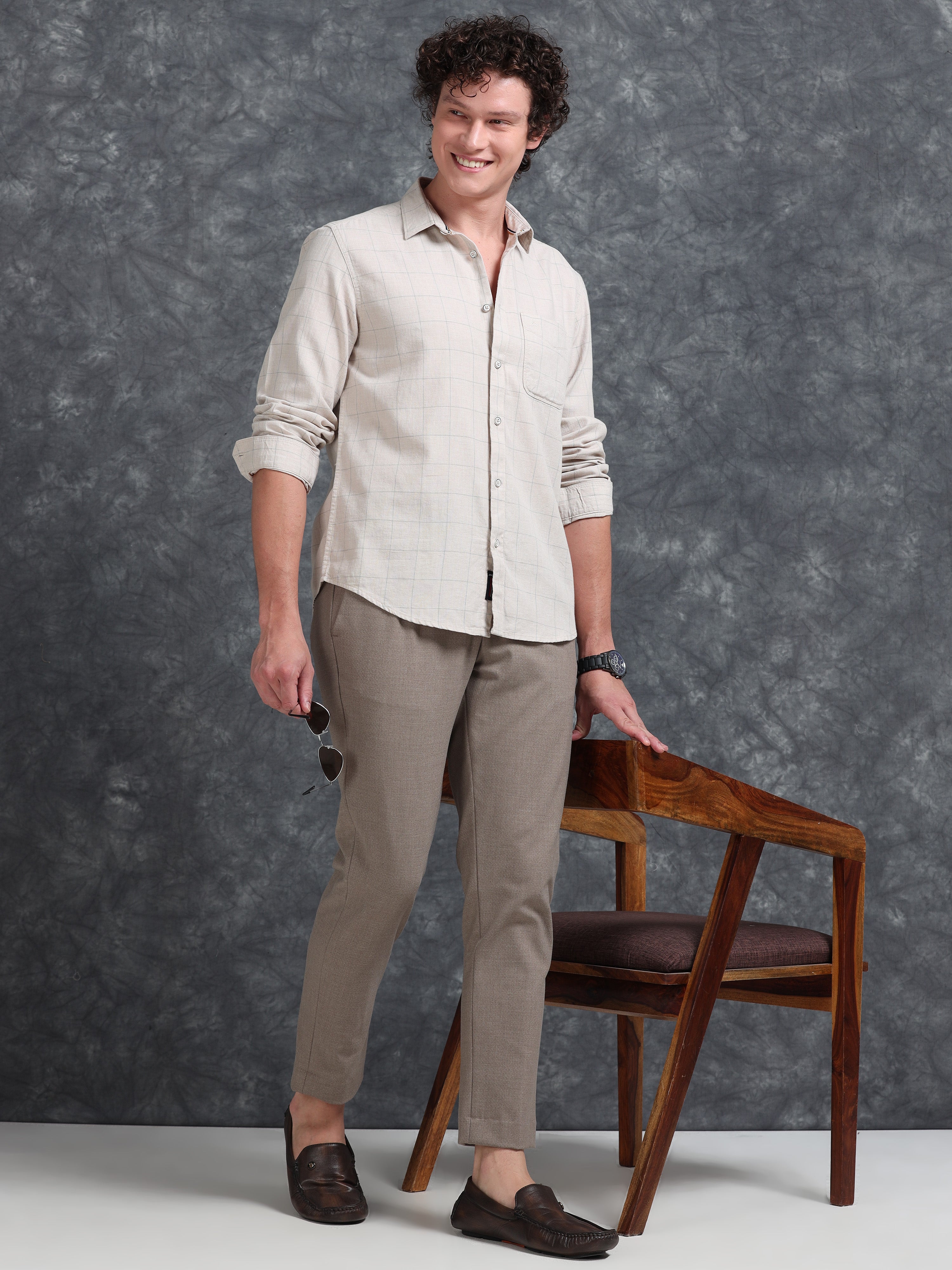 MEN'S SANDEL CHECKS SLIM FIT SHIRT