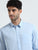 MEN'S LT.BLUE-OXFORD SOLID SLIM FIT SHIRT