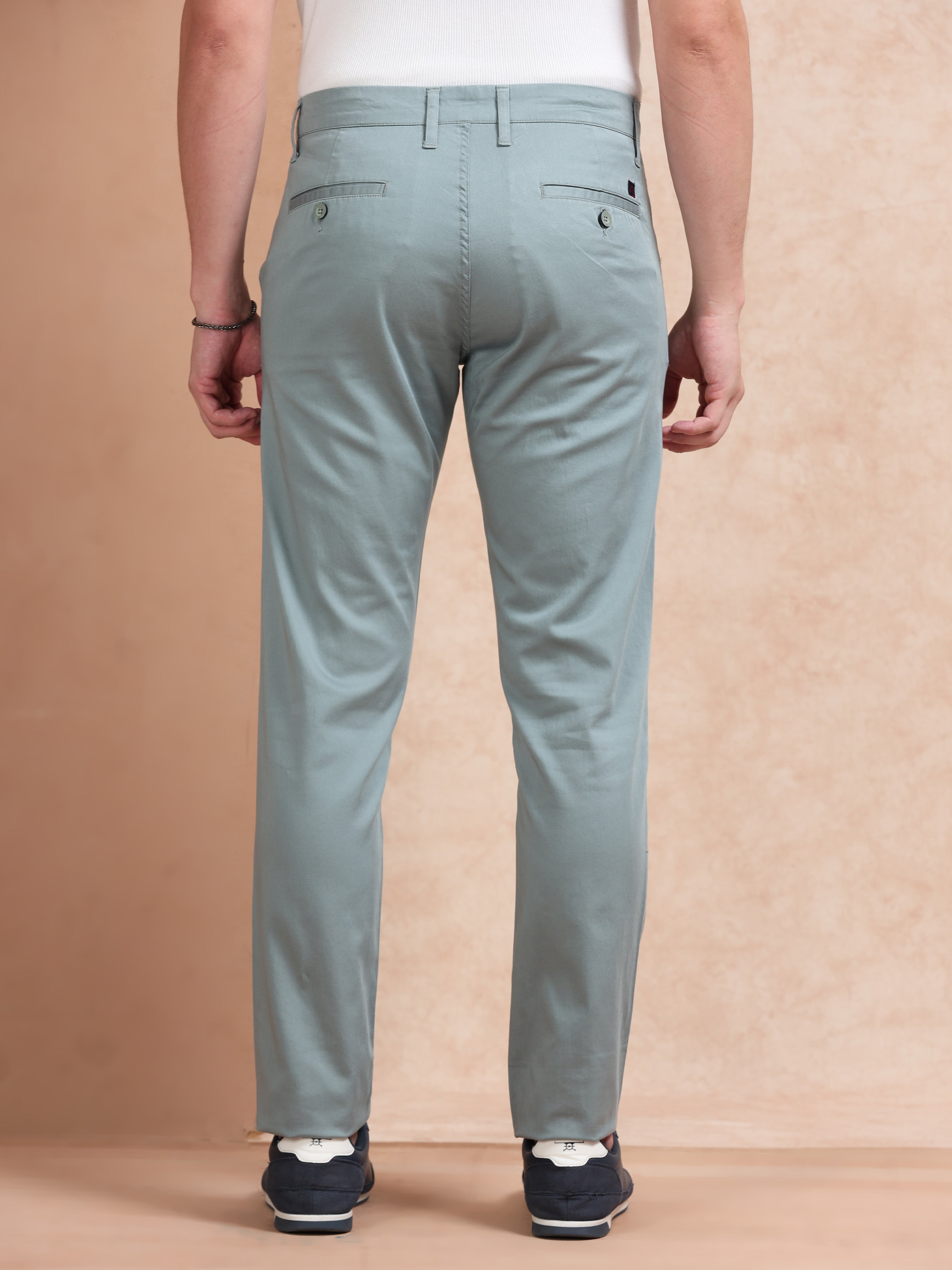MEN'S B.AQUA SOLID SLIM FIT TROUSER